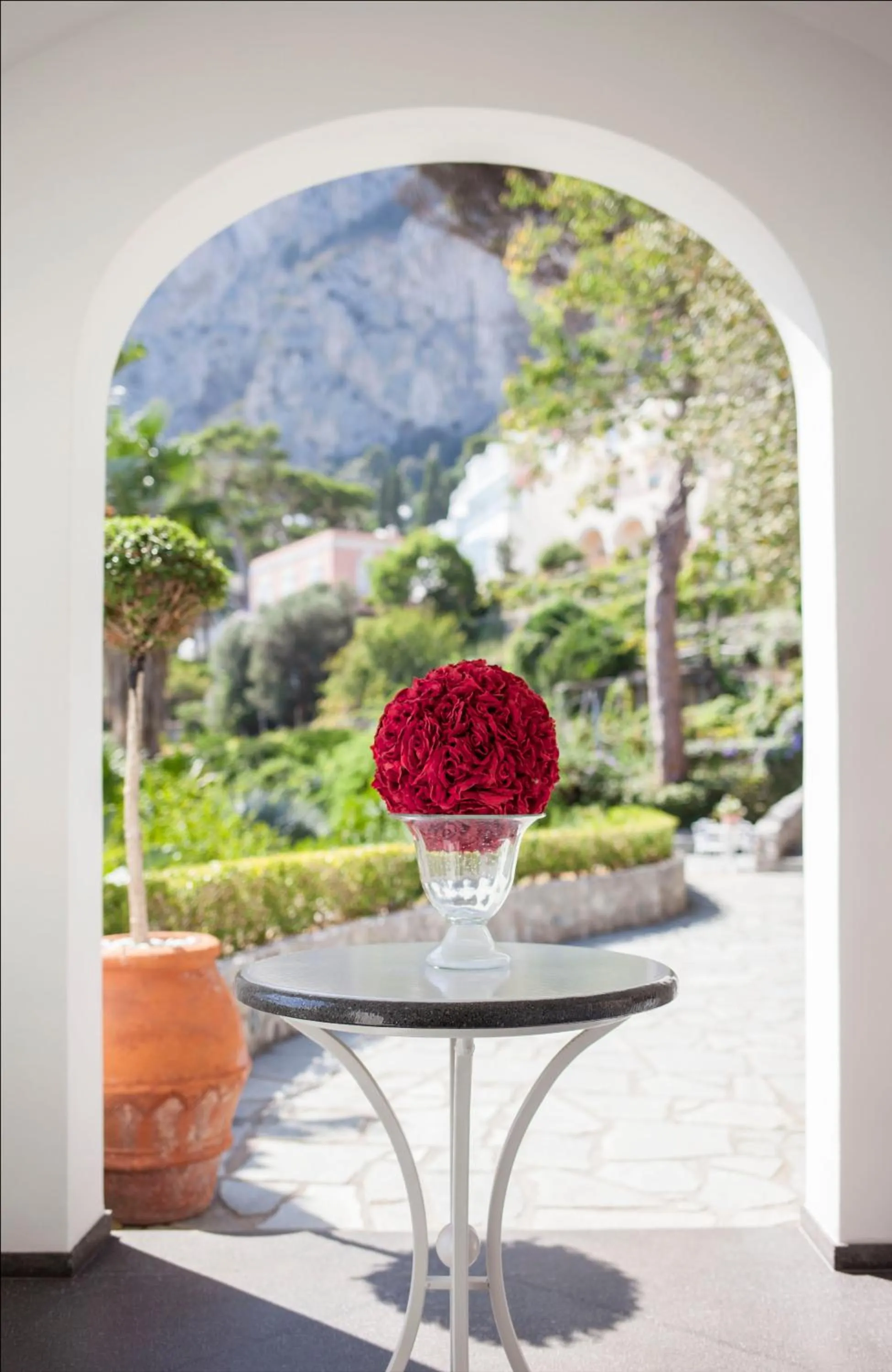 Garden view in LHP Suite Capri Villa La Giara