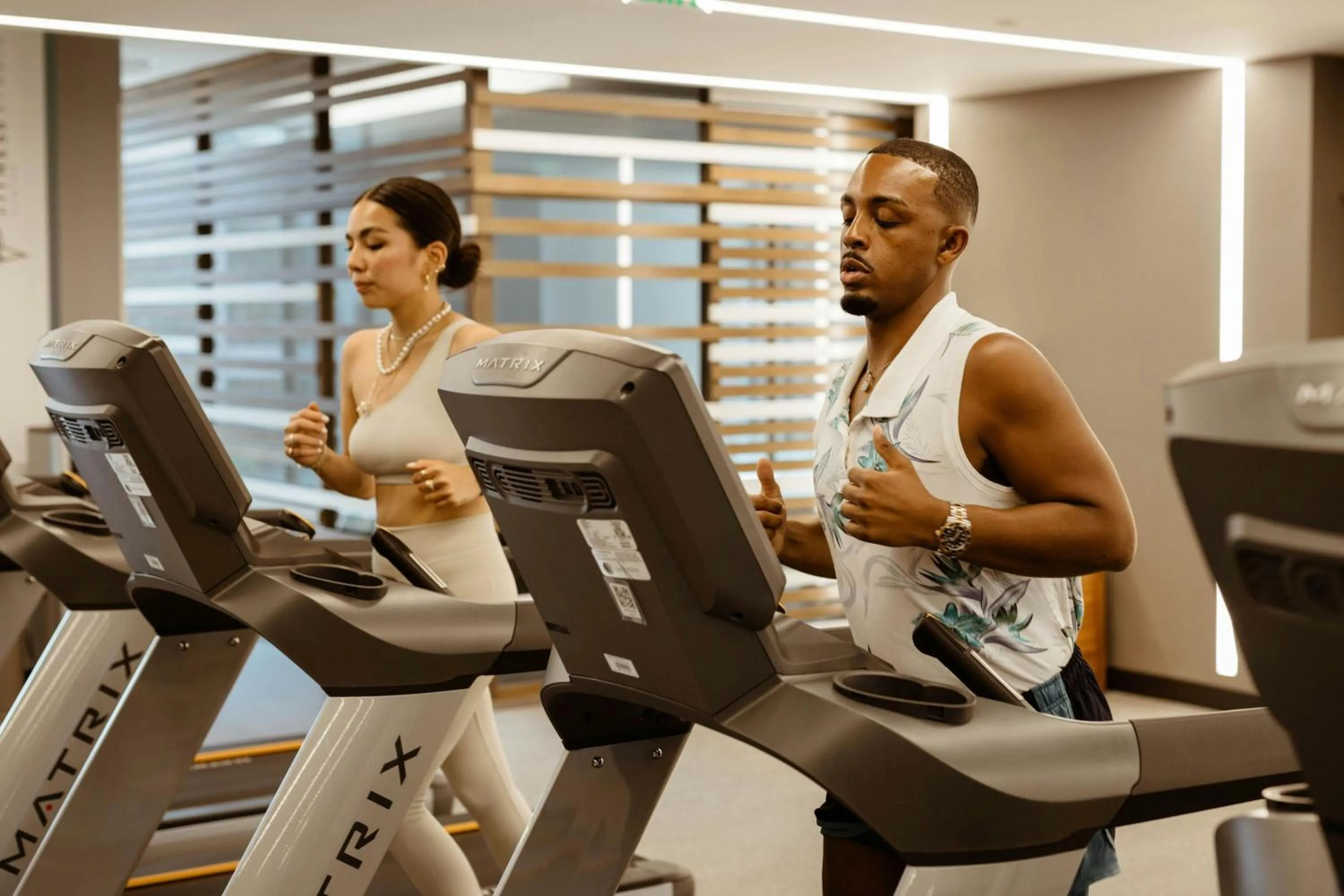 Fitness centre/facilities in Boston Marriott Cambridge