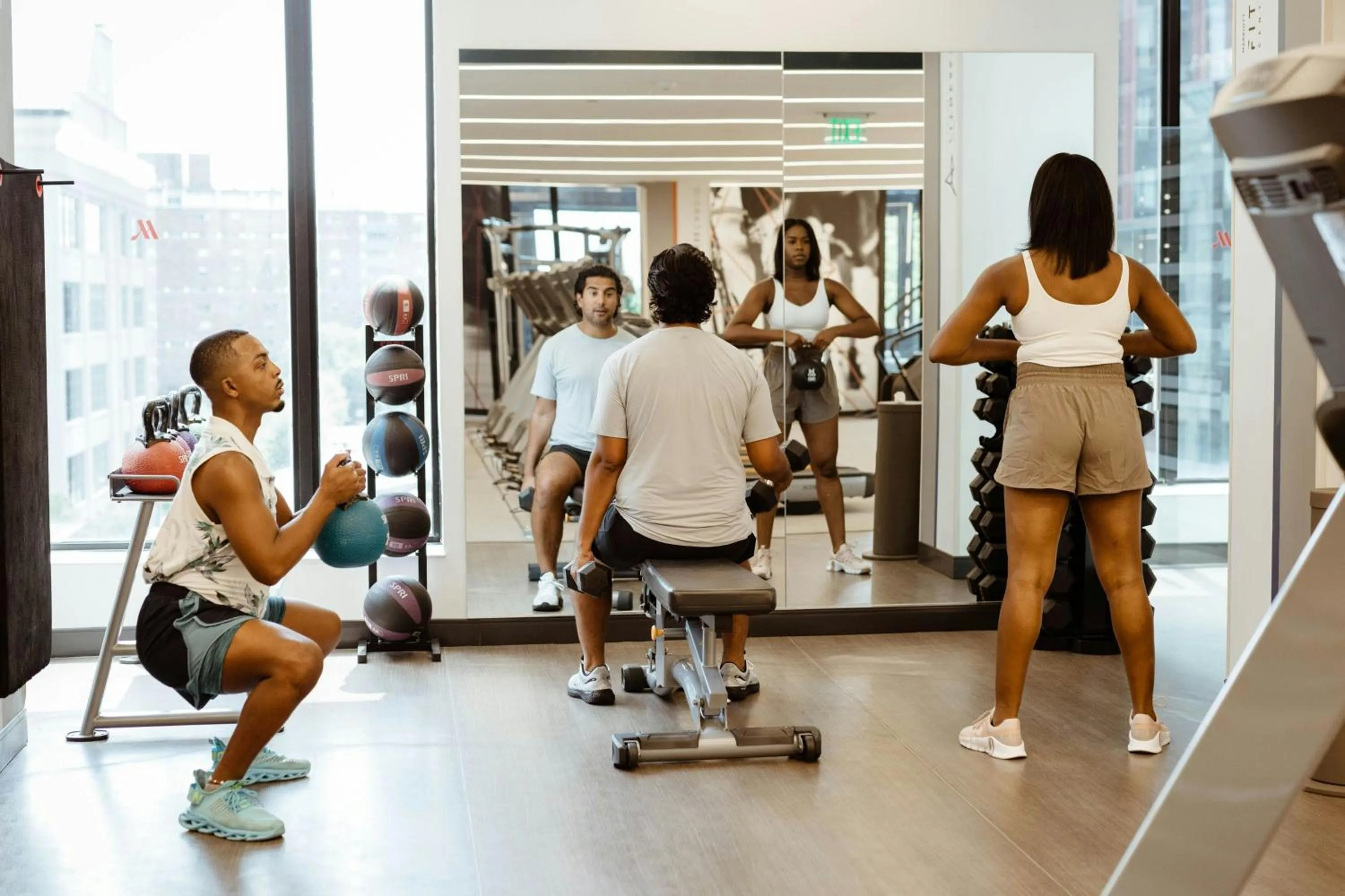 Fitness centre/facilities in Boston Marriott Cambridge