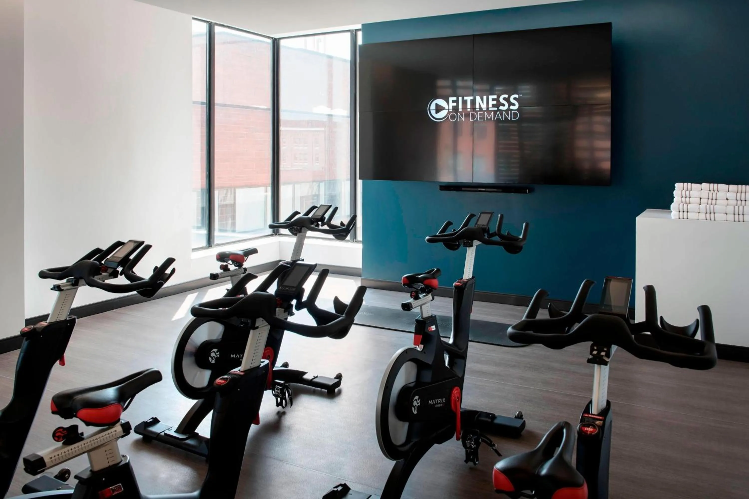 Fitness centre/facilities in Boston Marriott Cambridge