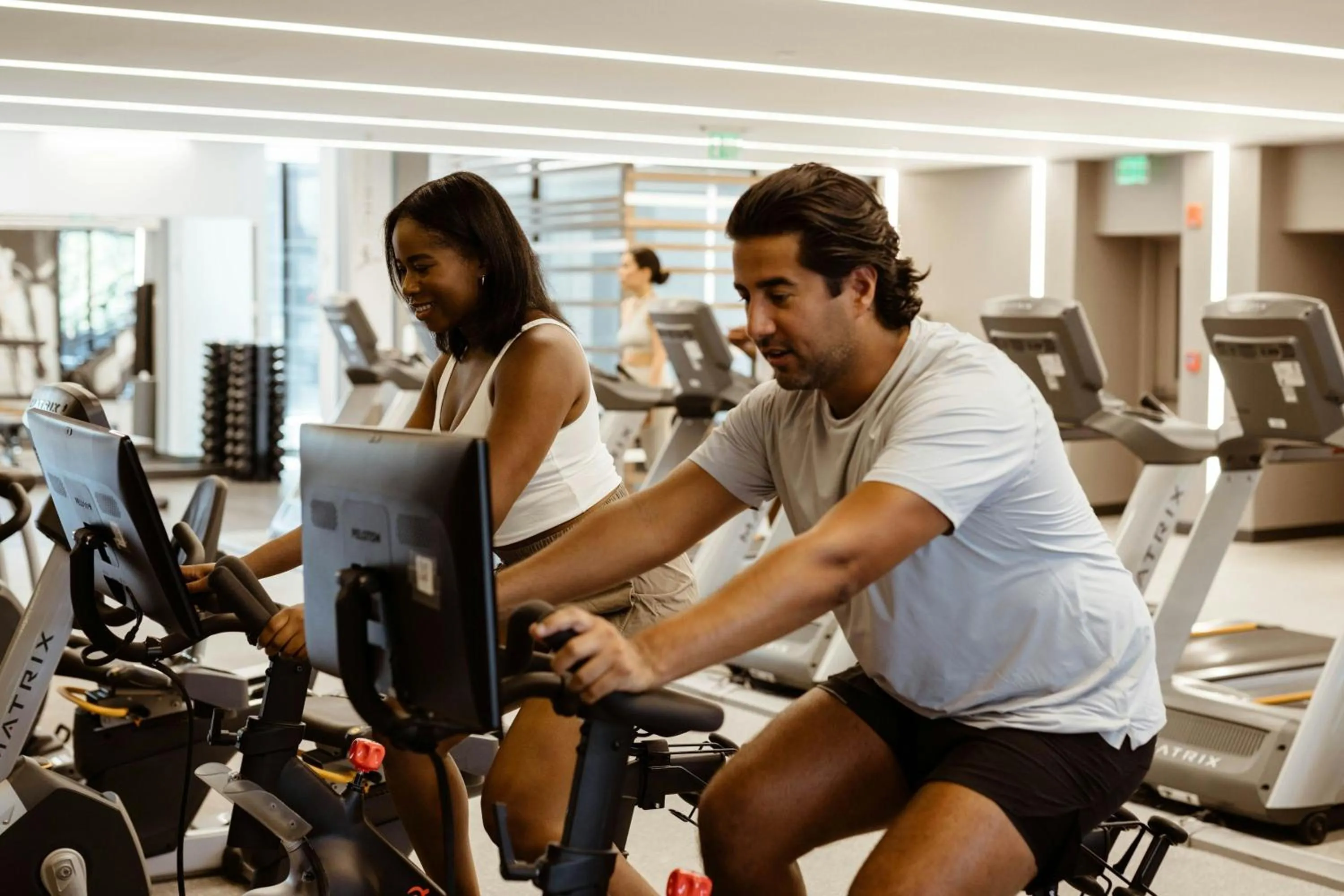 Fitness centre/facilities in Boston Marriott Cambridge