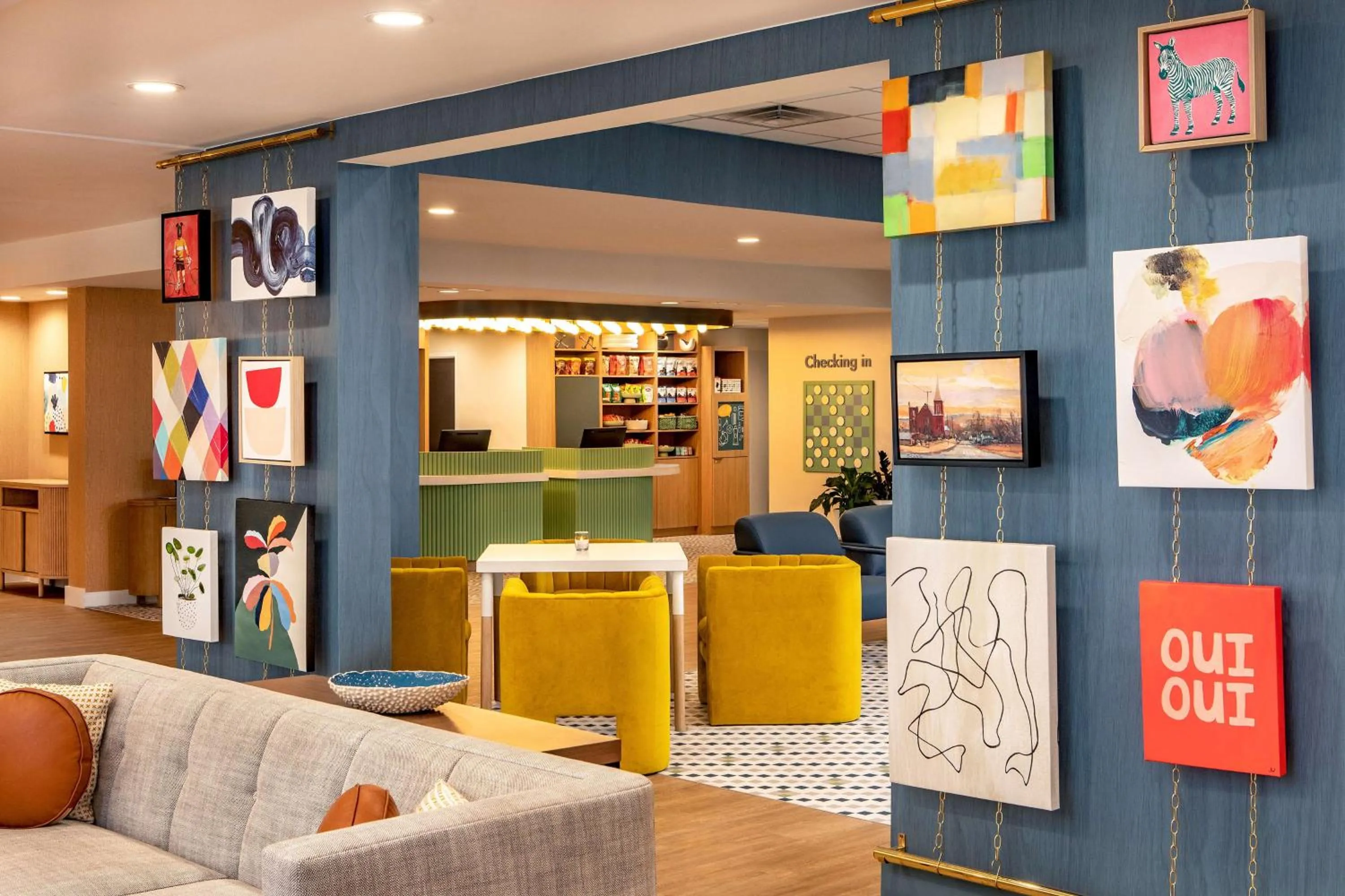 Lobby or reception in Sonesta Select Boston Foxborough Mansfield