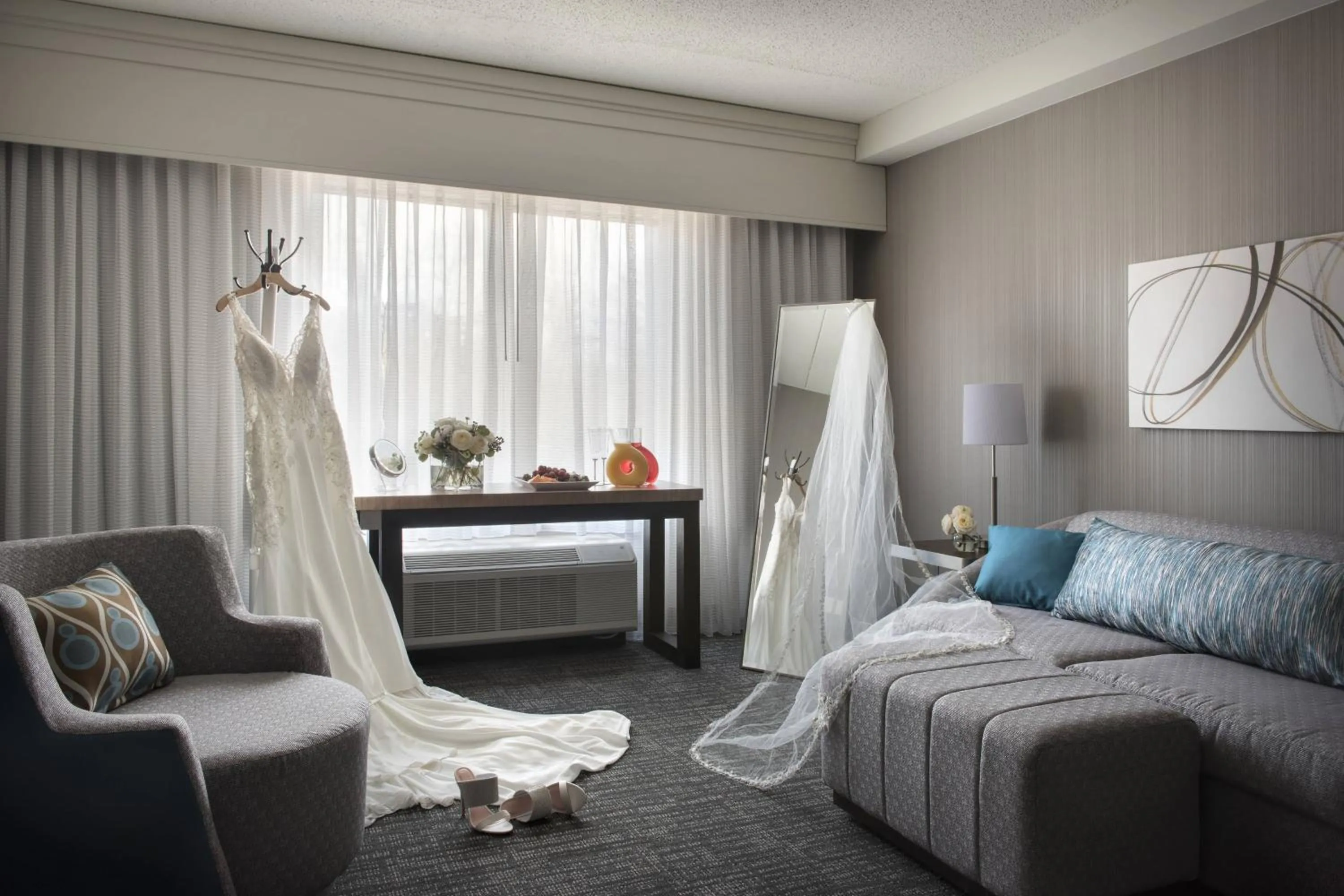 Living room, Bed in Courtyard Fort Meade BWI Business District