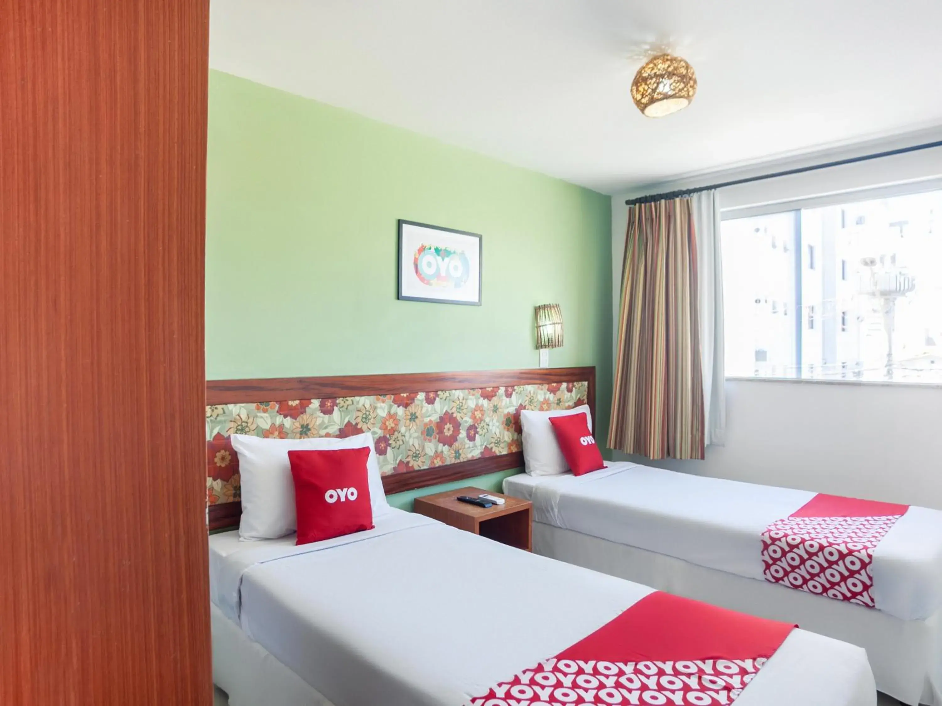 Twin Room in OYO Alto Da Praia Hotel, Aracaju Twin Room in OYO Alto Da Praia Hotel, Aracaju