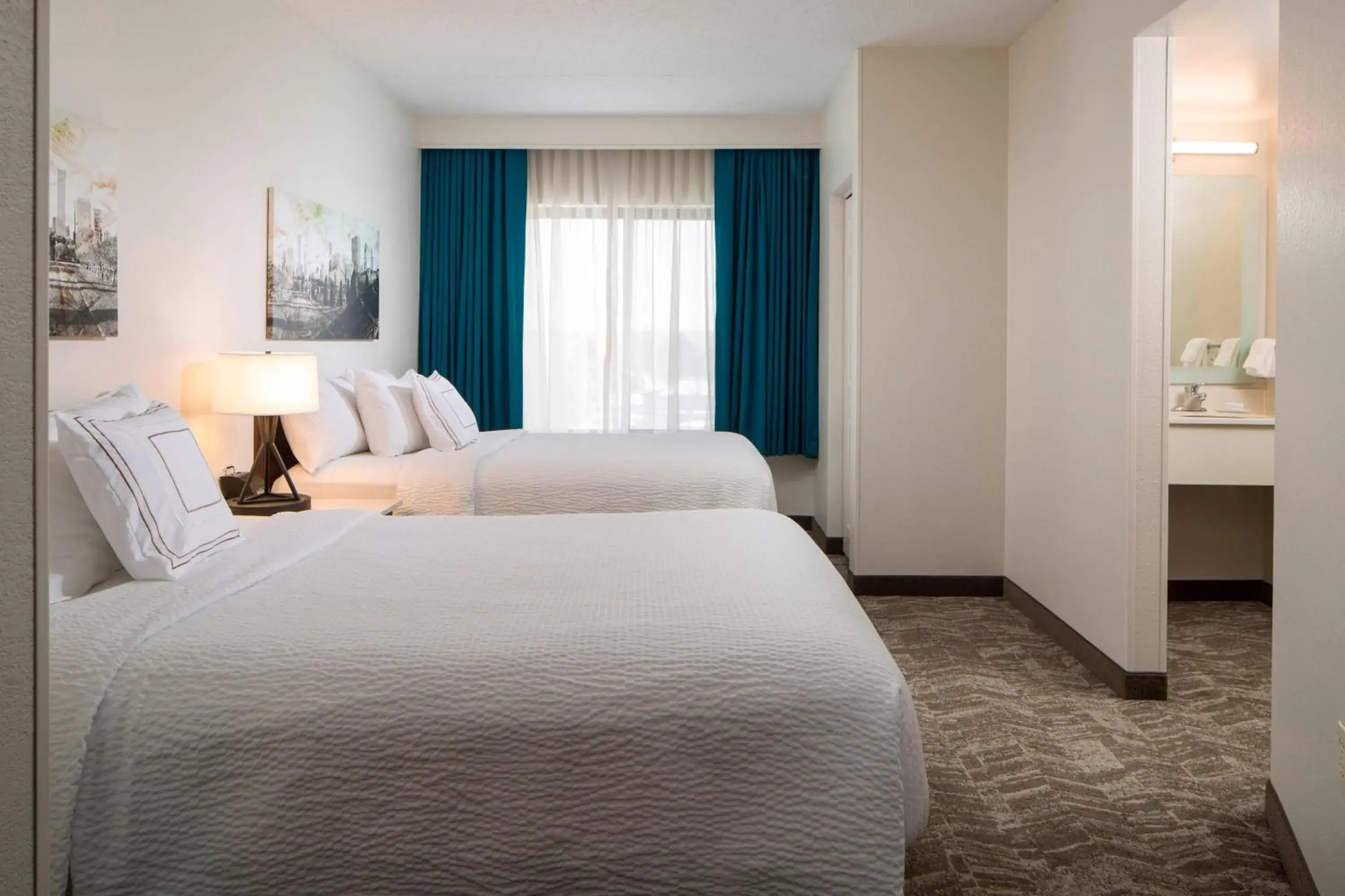 Double Suite with Two Double Beds with Sofa Bed in SpringHill Suites Chicago Lincolnshire Double Suite with Two Double Beds with Sofa Bed in SpringHill Suites Chicago Lincolnshire