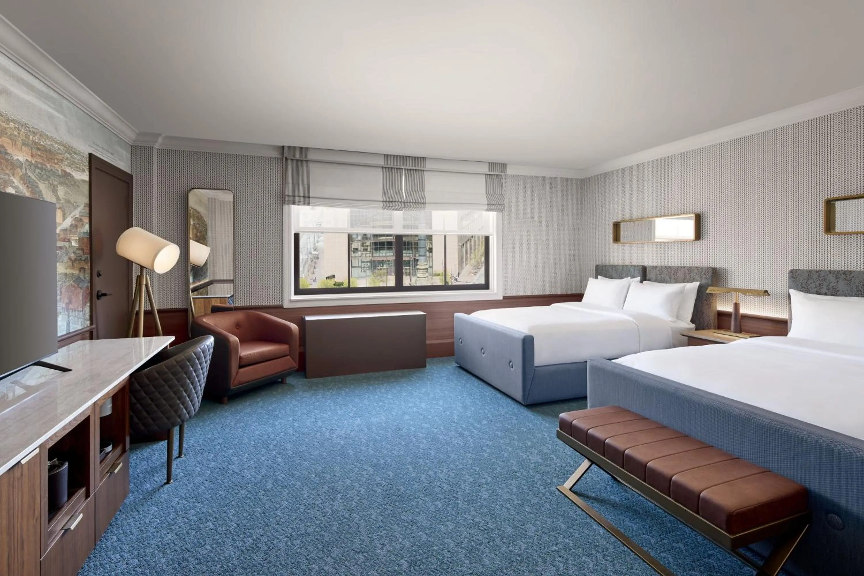 Photo of the whole room, Bed in Hotel Cleveland Autograph Collection