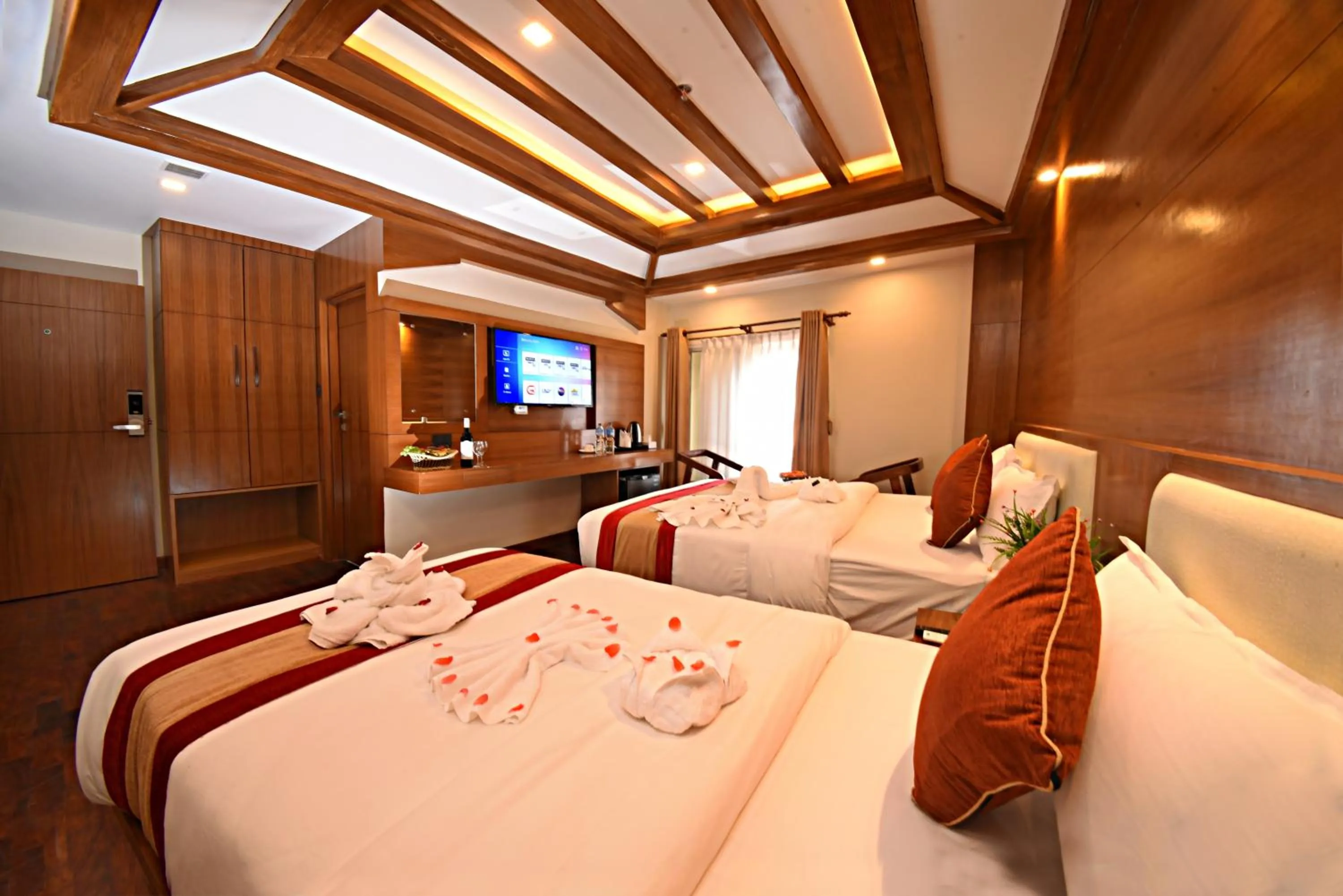 Photo of the whole room, Bed in Hotel Thamel Park