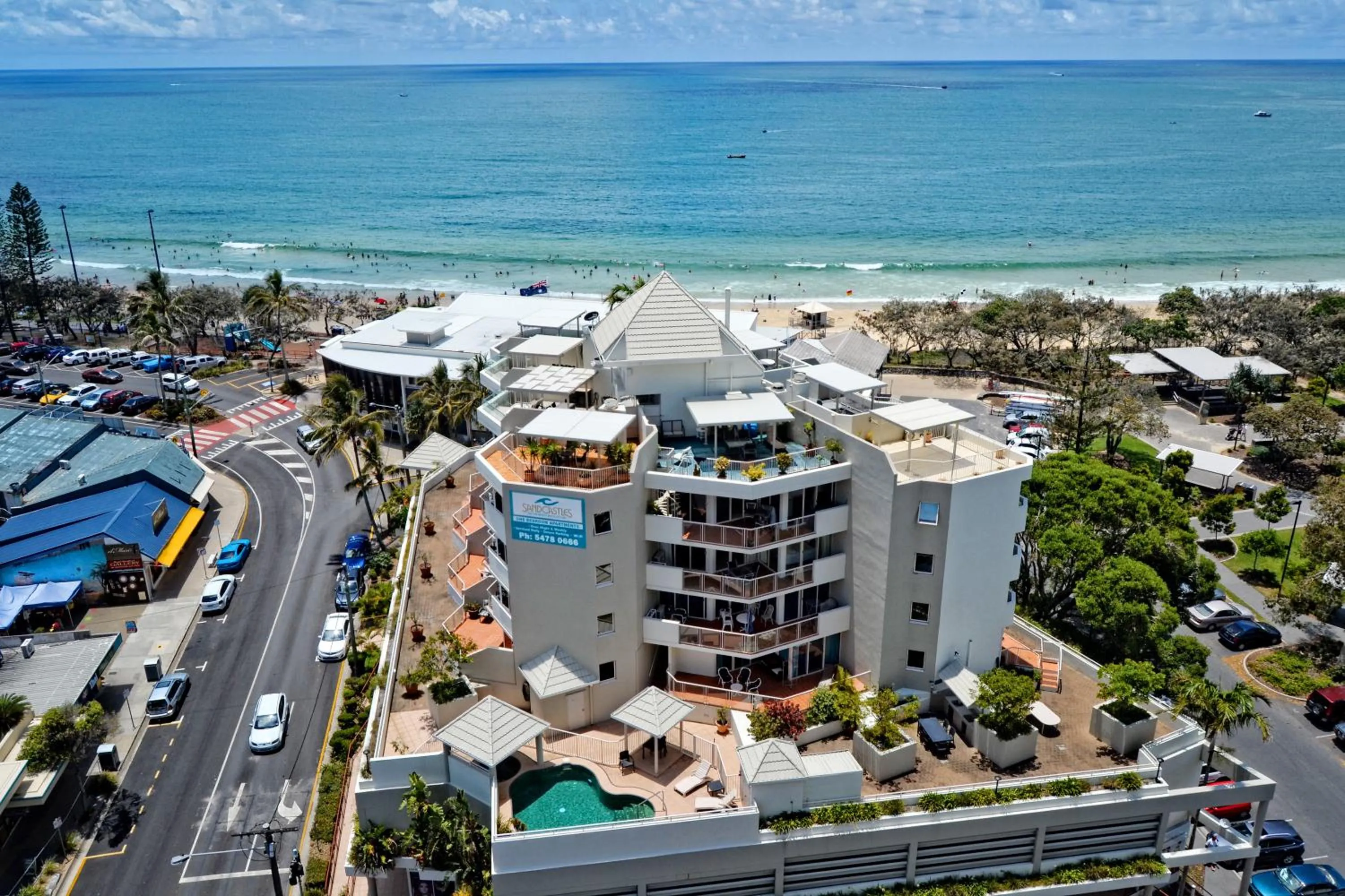 Bird's eye view in Sandcastles Mooloolaba