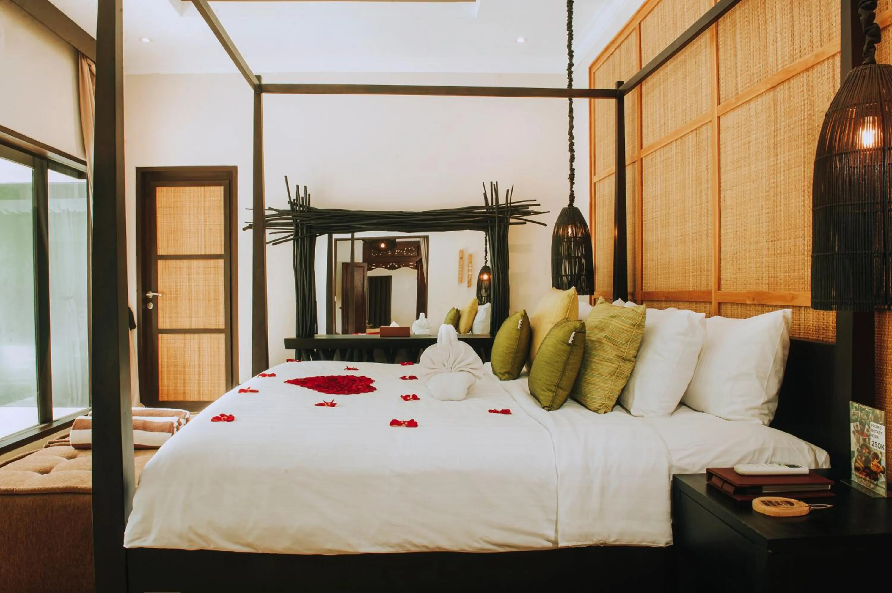 Bed in Nunamkhalu Private Villa and Spa