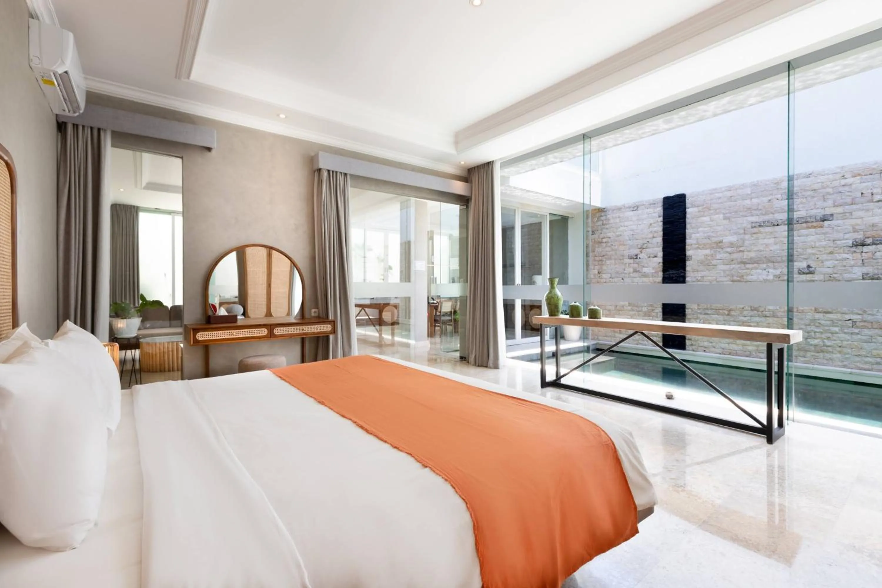 Bed in Nunamkhalu Private Villa and Spa