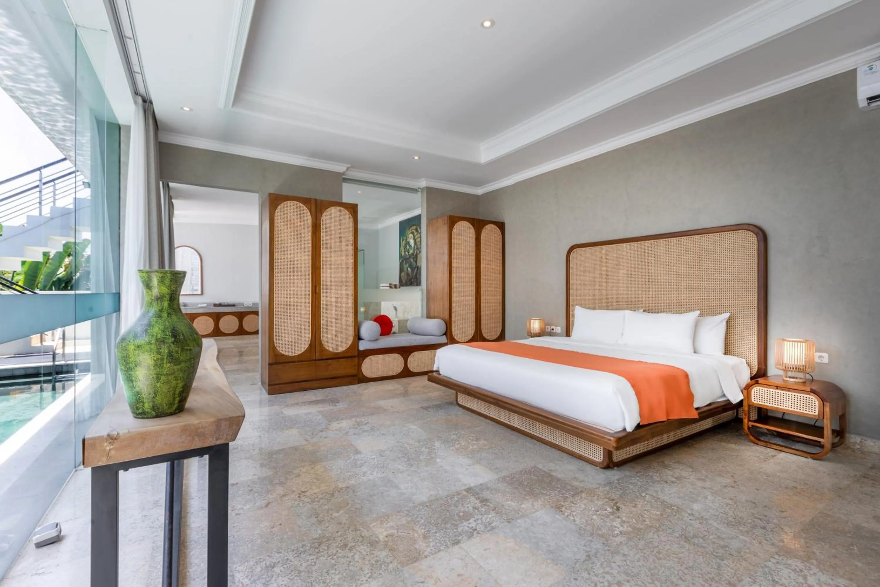 Bed in Nunamkhalu Private Villa and Spa