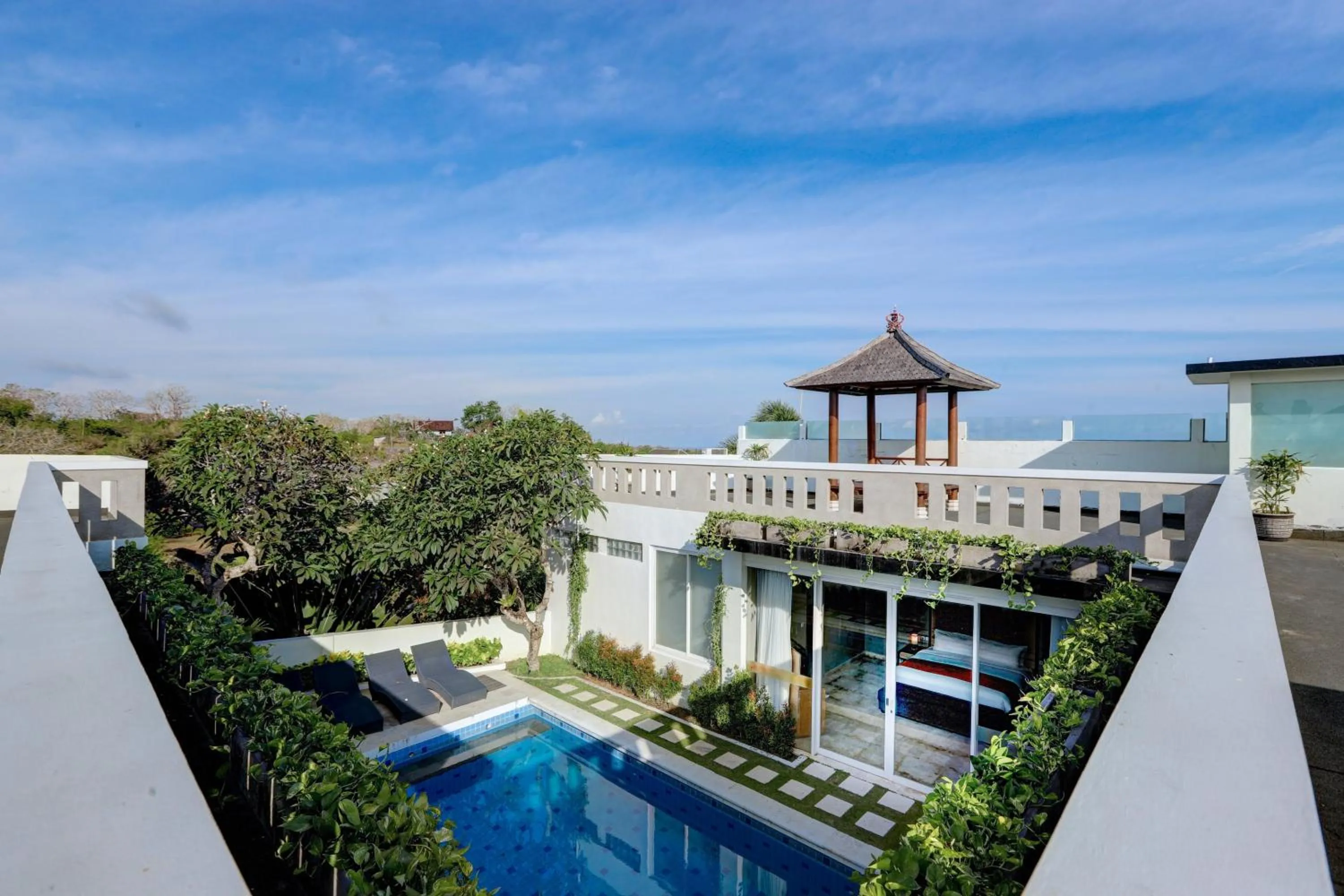Pool view in Nunamkhalu Private Villa and Spa