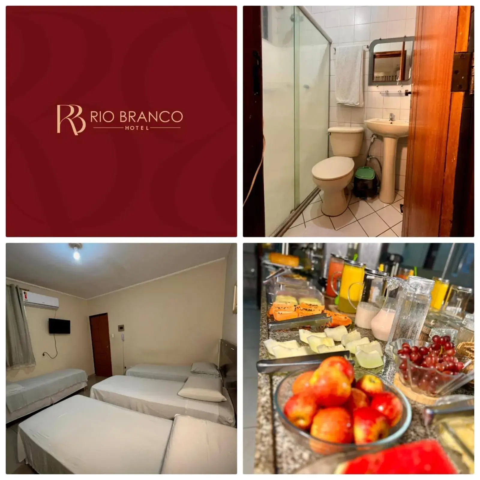 Standard Quadruple Room - single occupancy in Hotel Rio Branco Standard Quadruple Room - single occupancy in Hotel Rio Branco