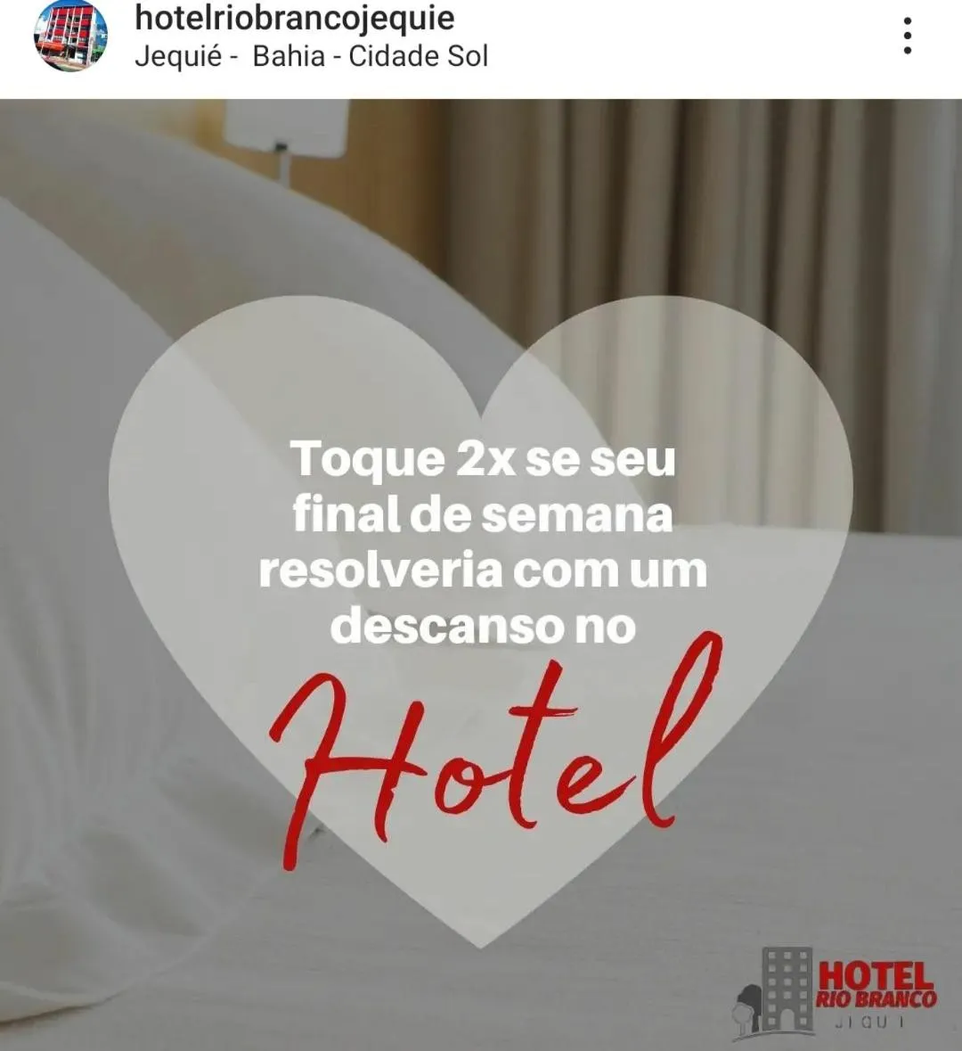 Bed in Hotel Rio Branco