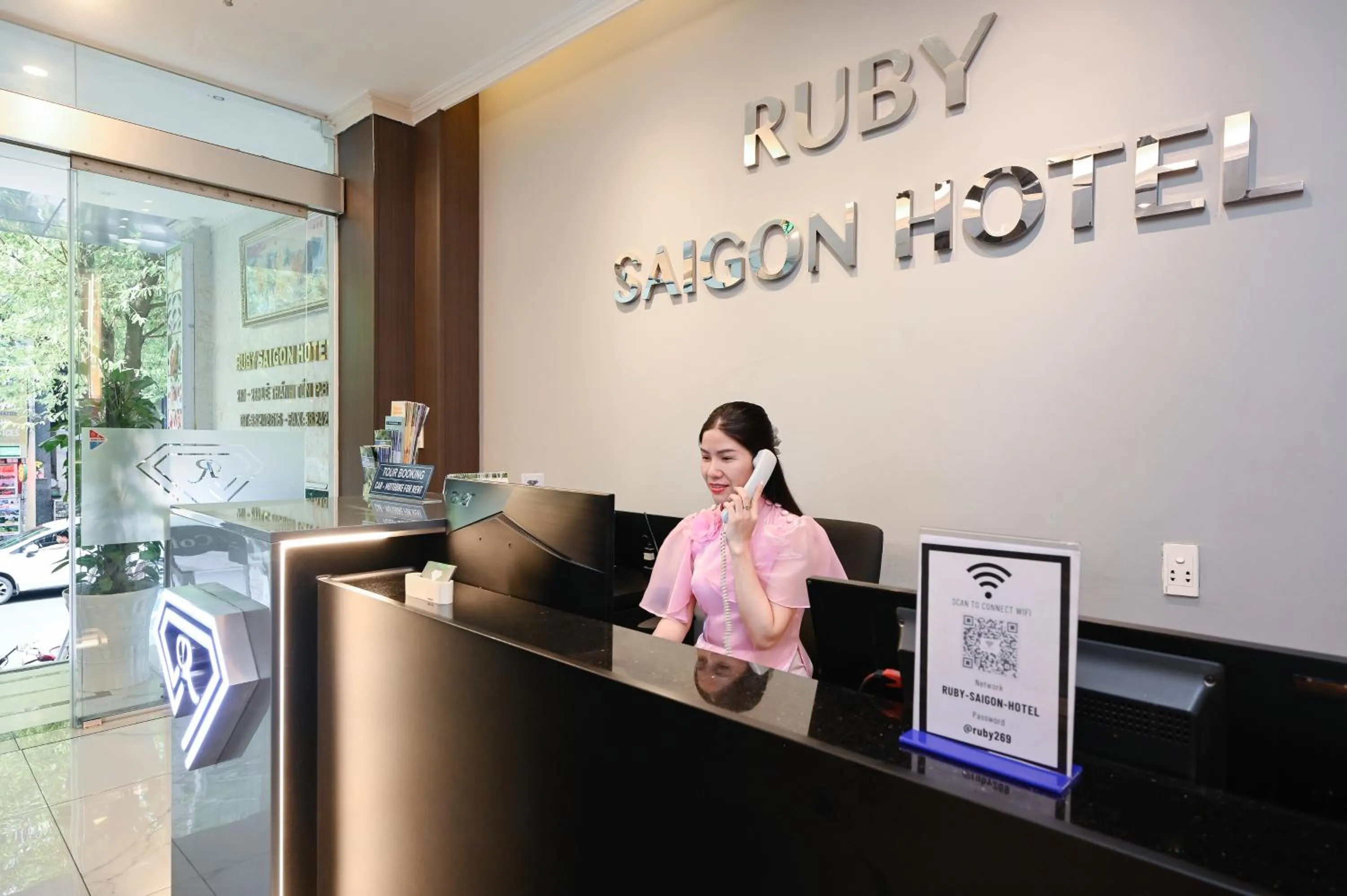 Lobby or reception in Ruby Saigon Hotel - Ben Thanh