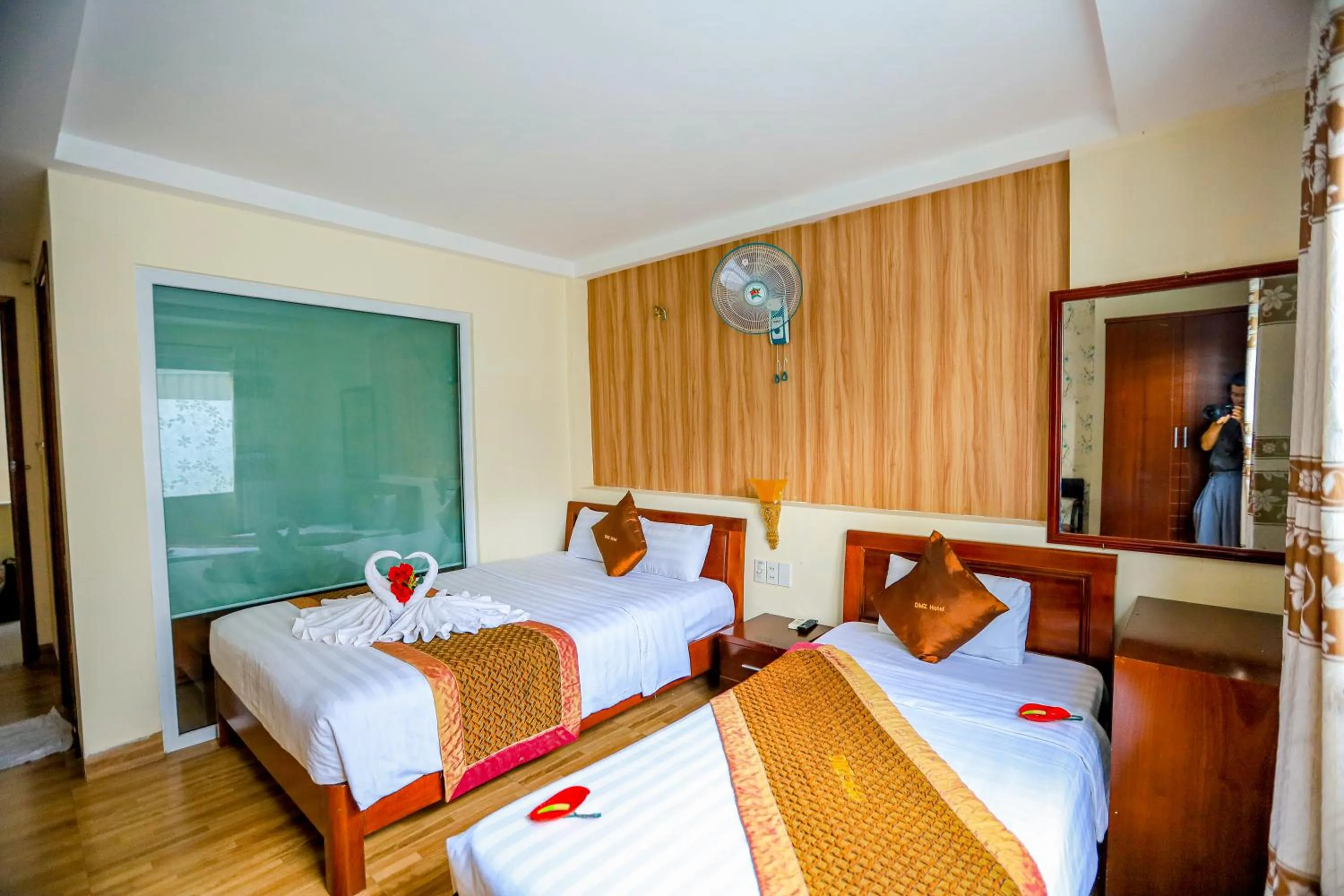 Bed in DMZ Hotel ,Central Hue ,Near Perfume River