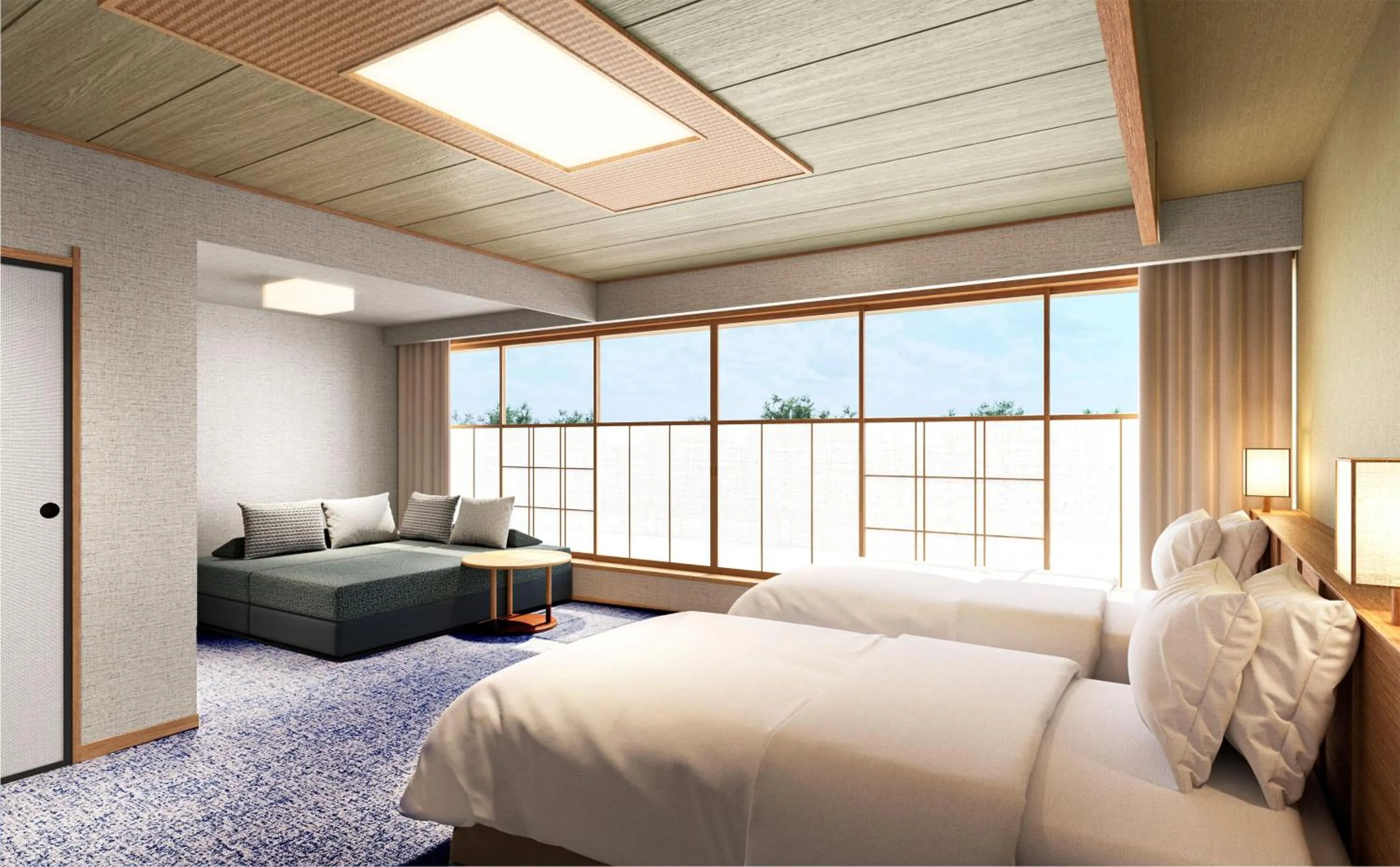 Bed in Nemu Resort Hotel Nemu