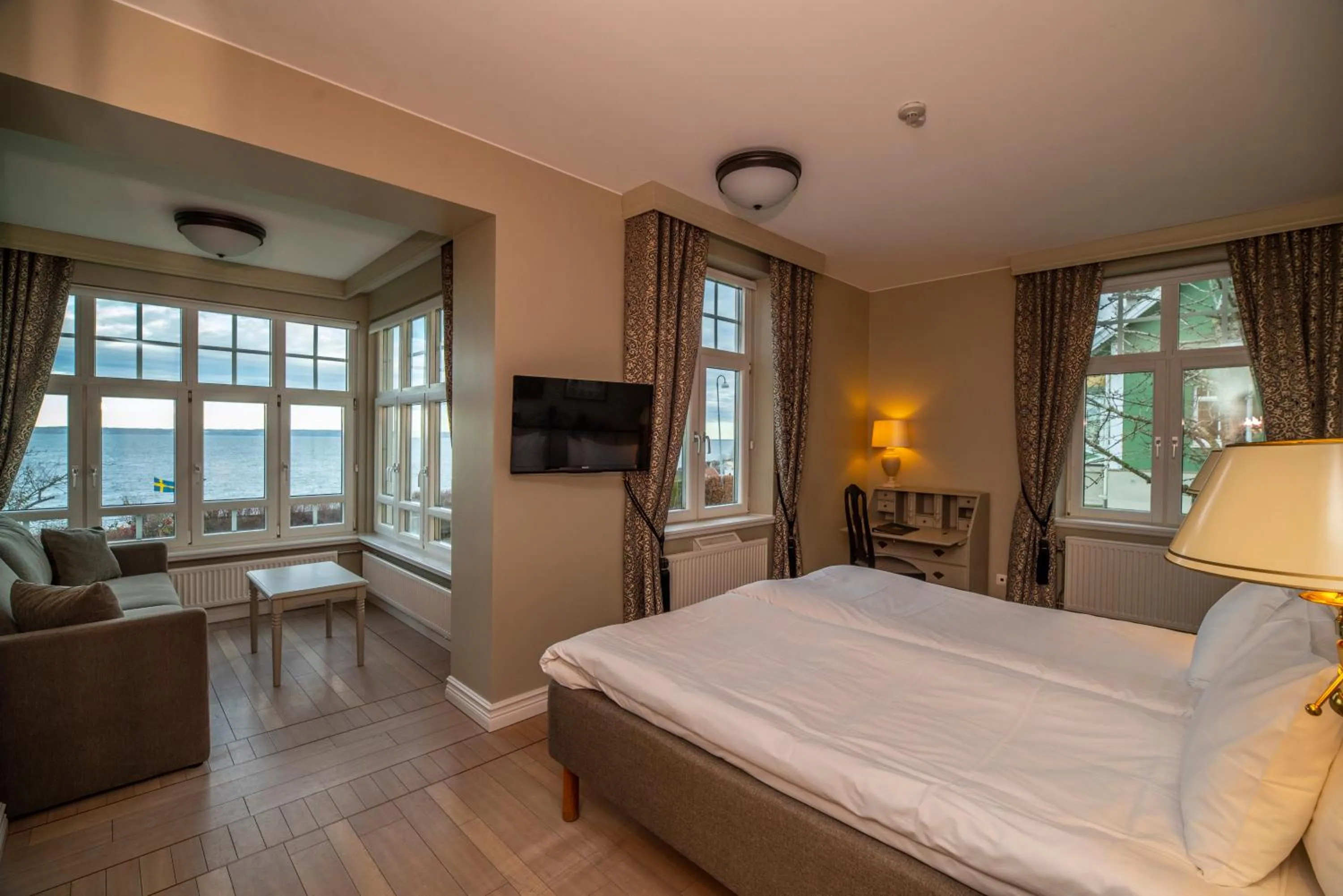 Bed in Hotel Rusthållargården