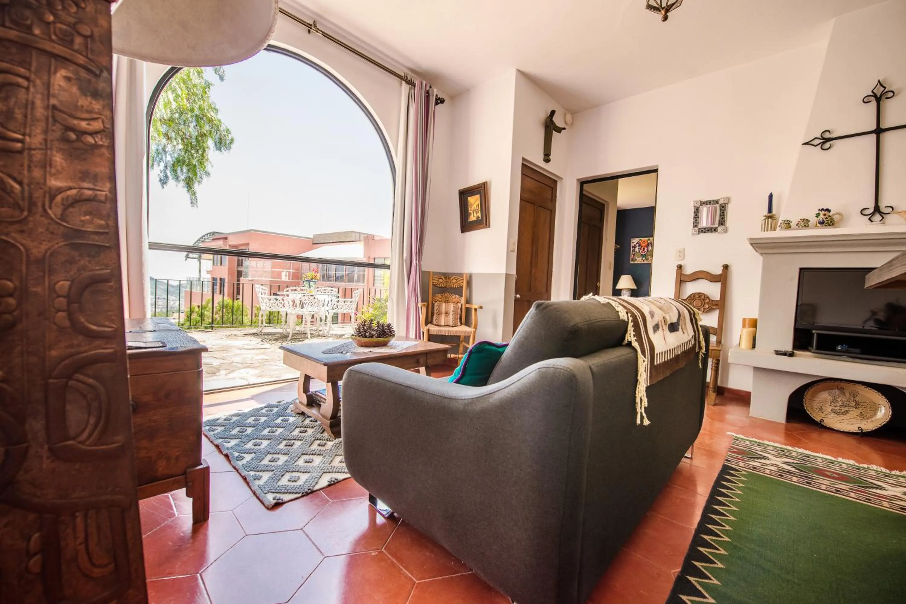 Patio in Casa Estrella de la Valenciana Hotel Boutique