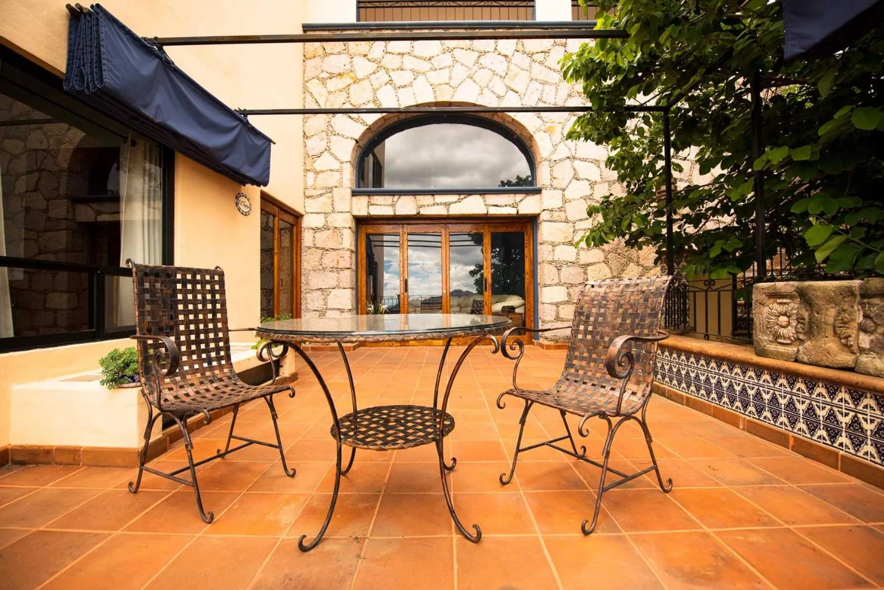Patio in Casa Estrella de la Valenciana Hotel Boutique