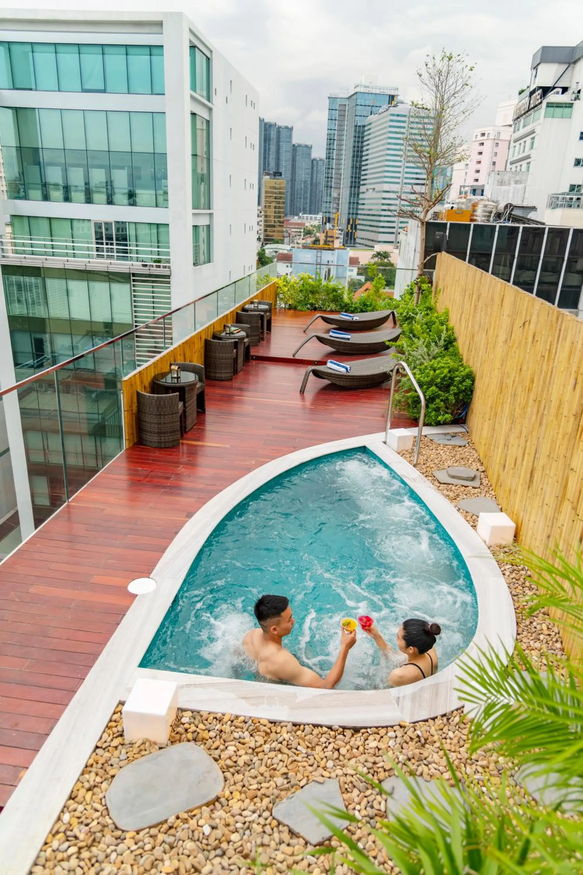 Pool view in Silverland Min Hotel
