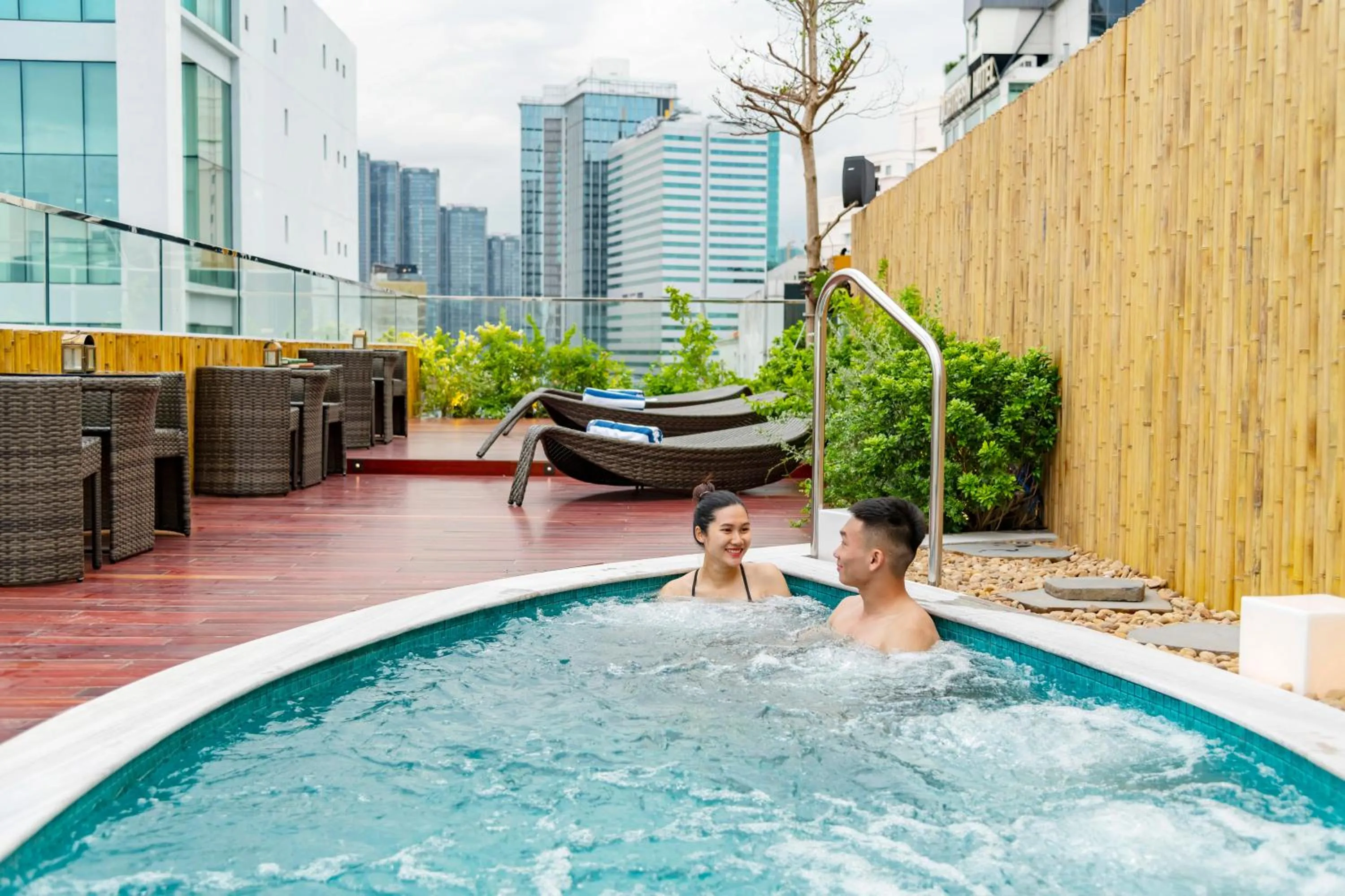 Pool view in Silverland Min Hotel