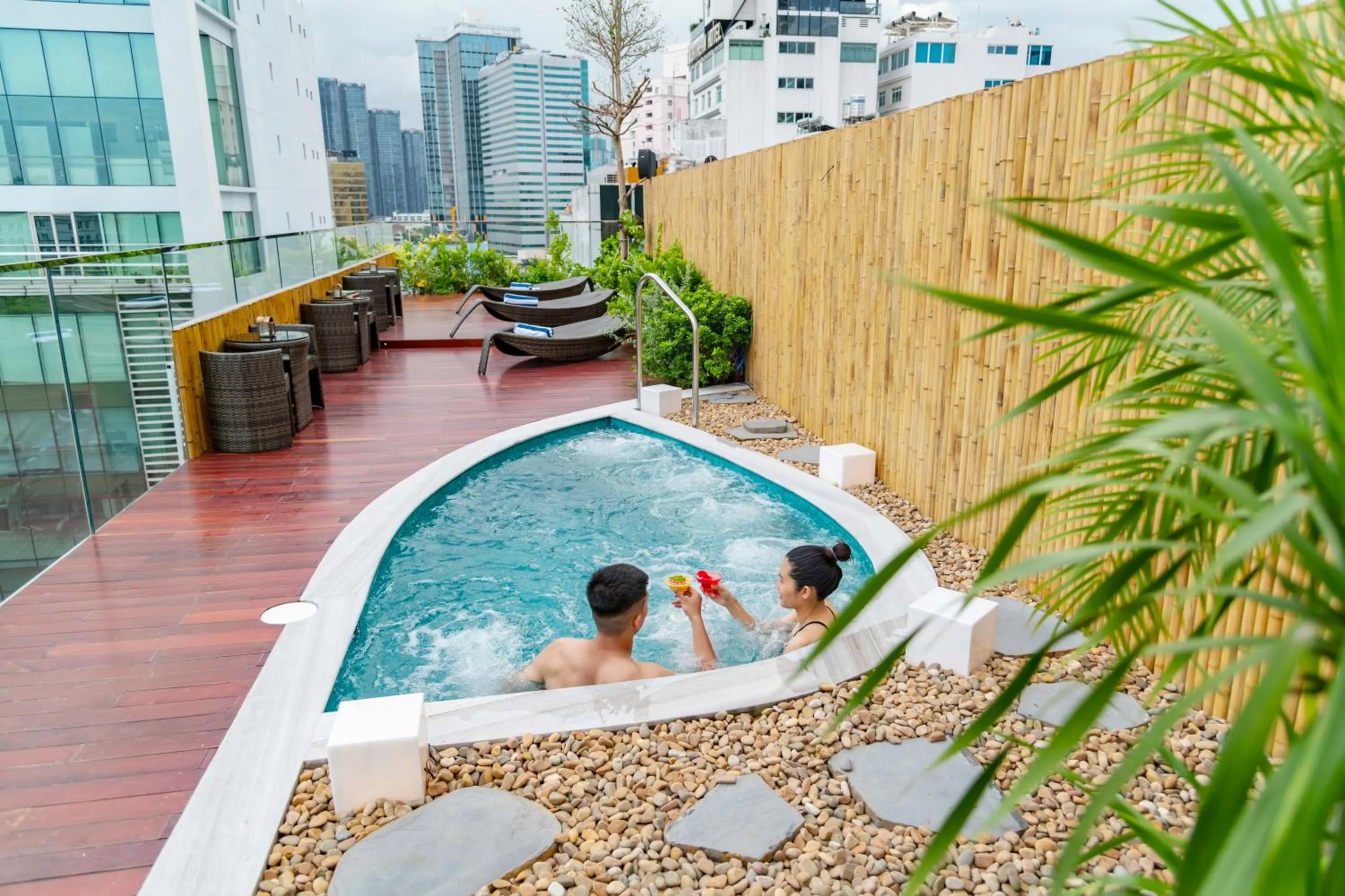 Pool view in Silverland Min Hotel