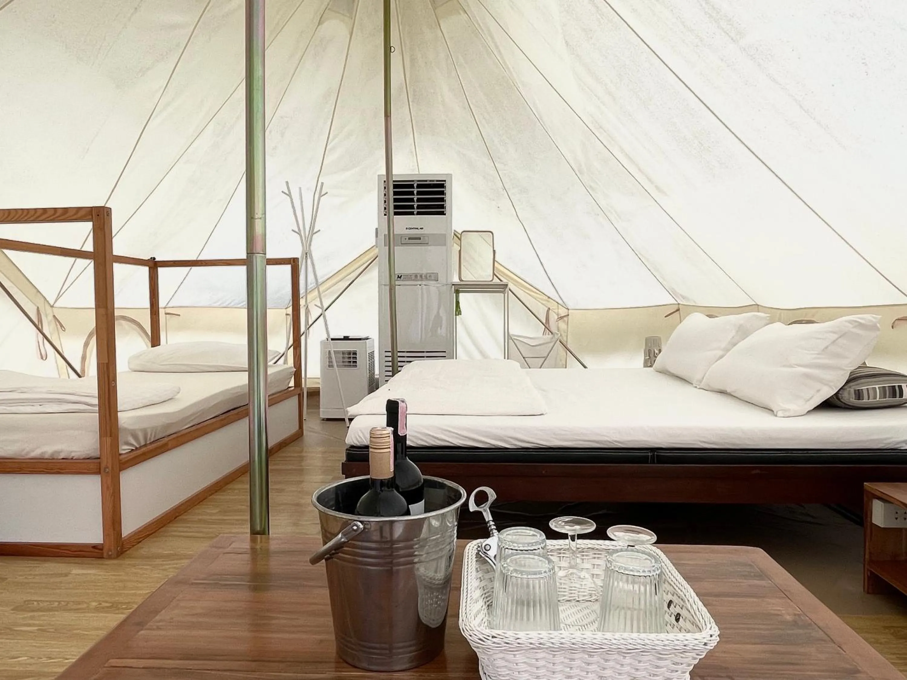 Bed in BaanRai KhunYa บ้านไร่คุณย่า