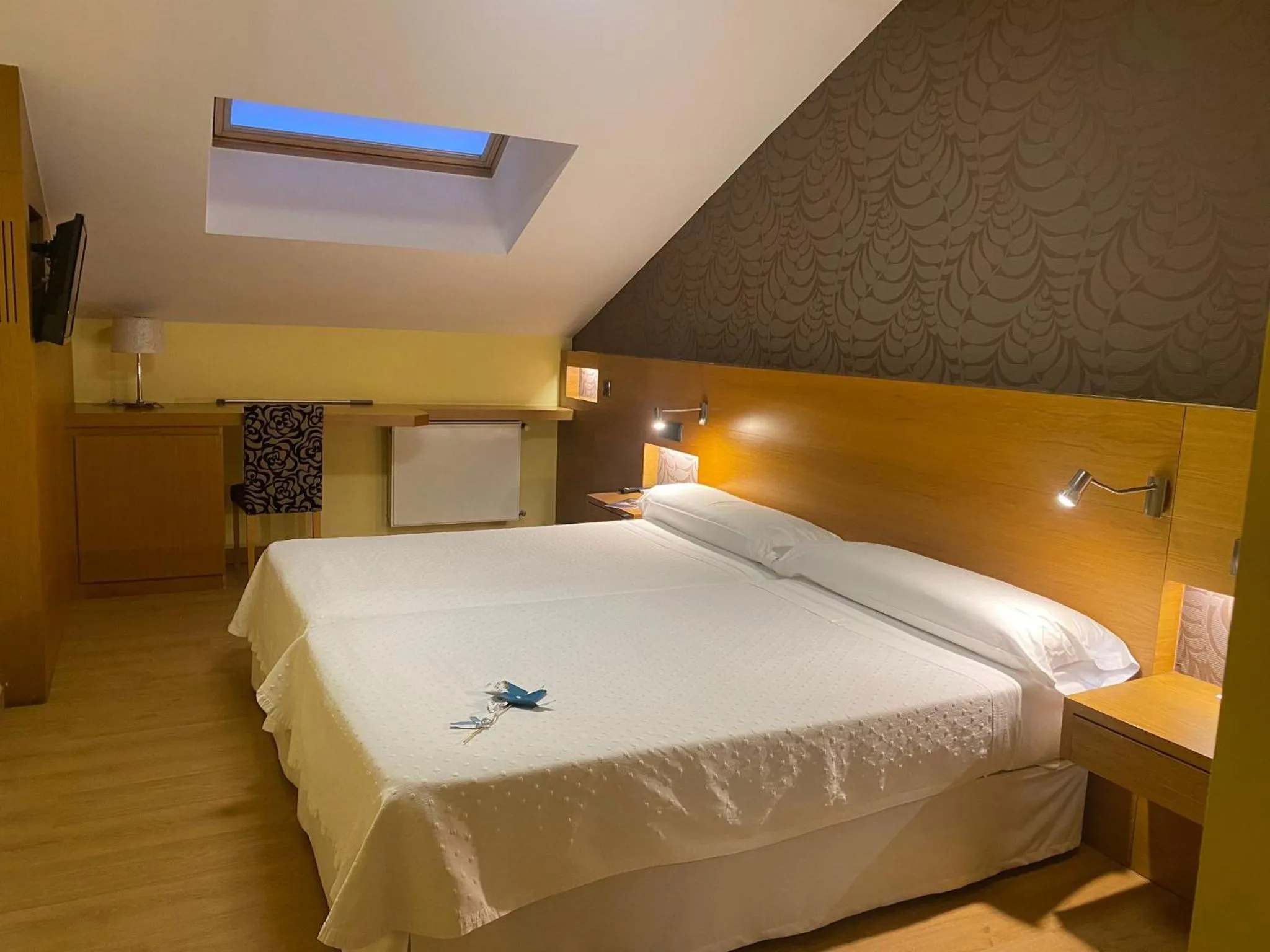 Bed in Hotel Nordés