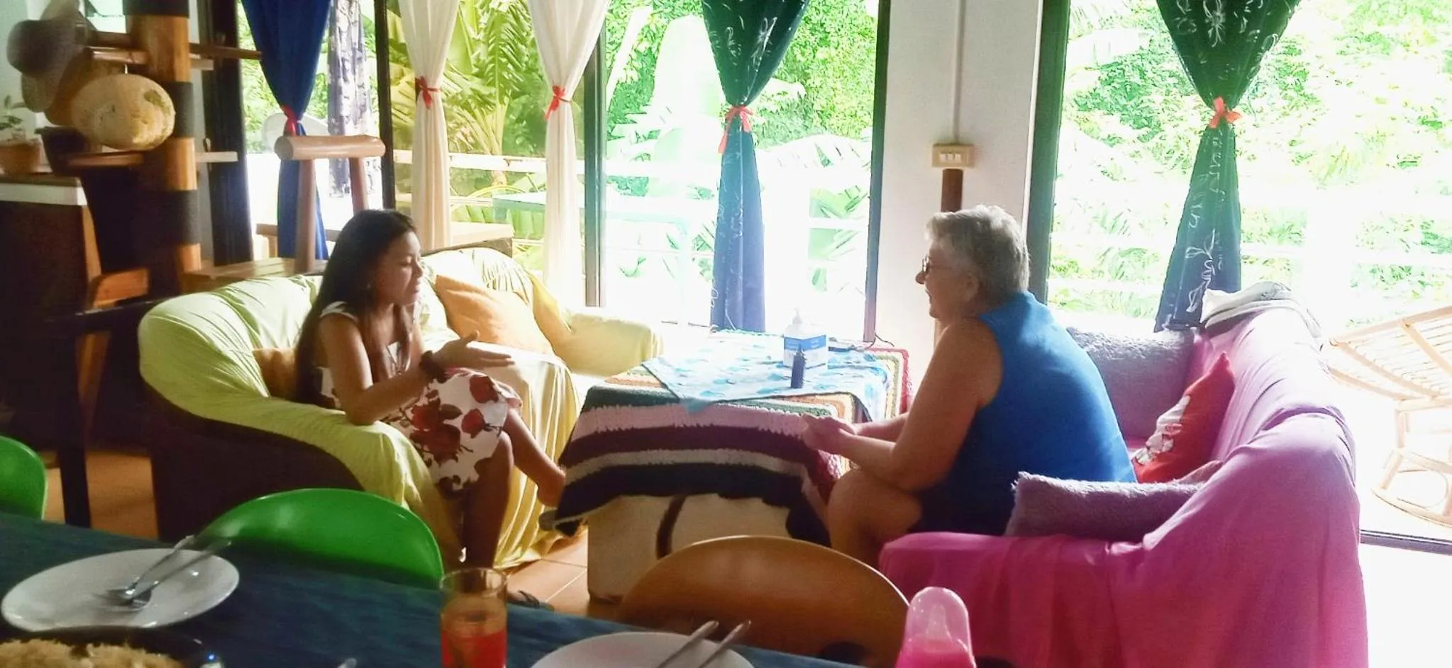 People in Riverside at Aninuan Accommodation and Food