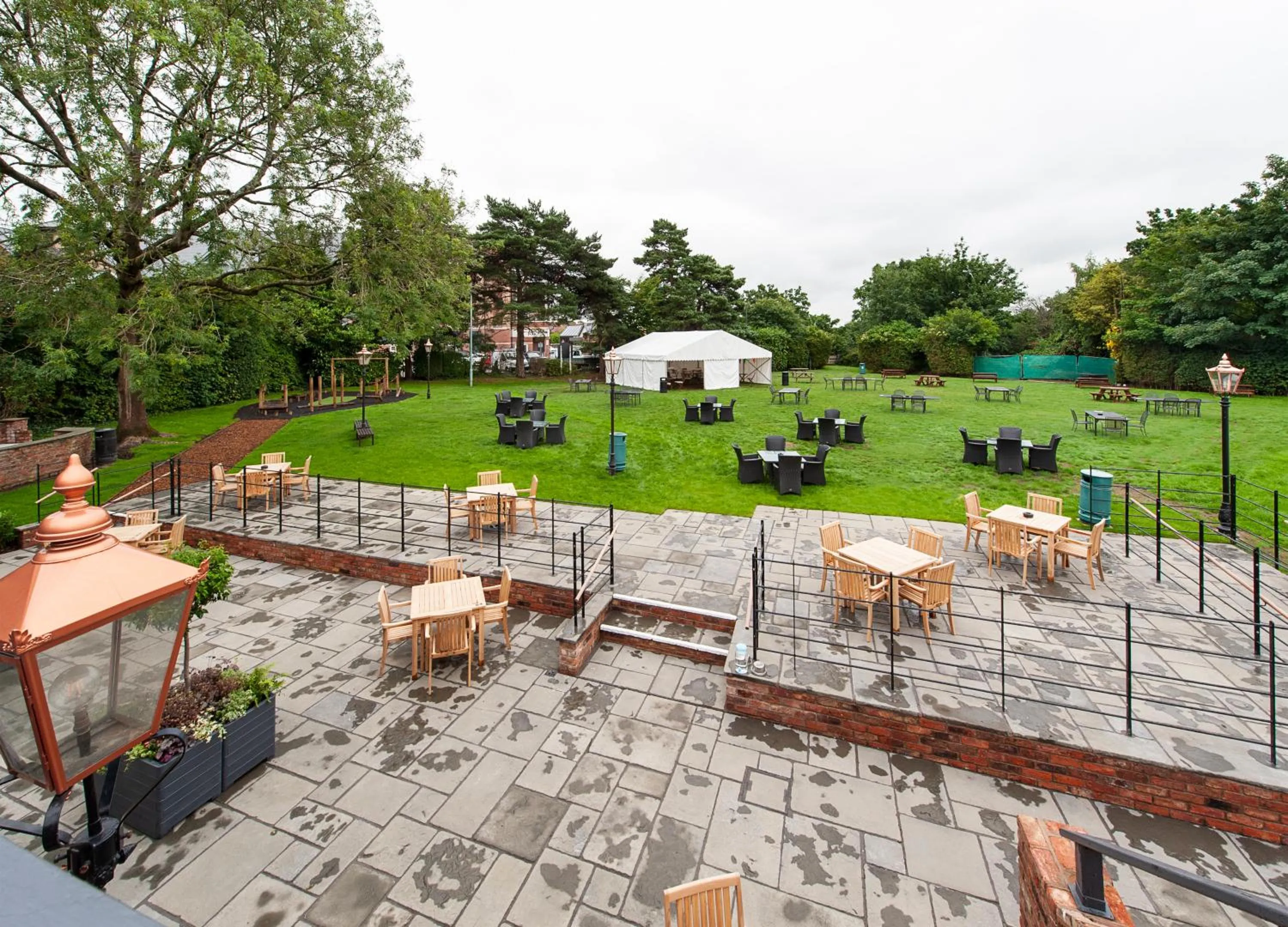 Patio in The Bulls Head Hotel