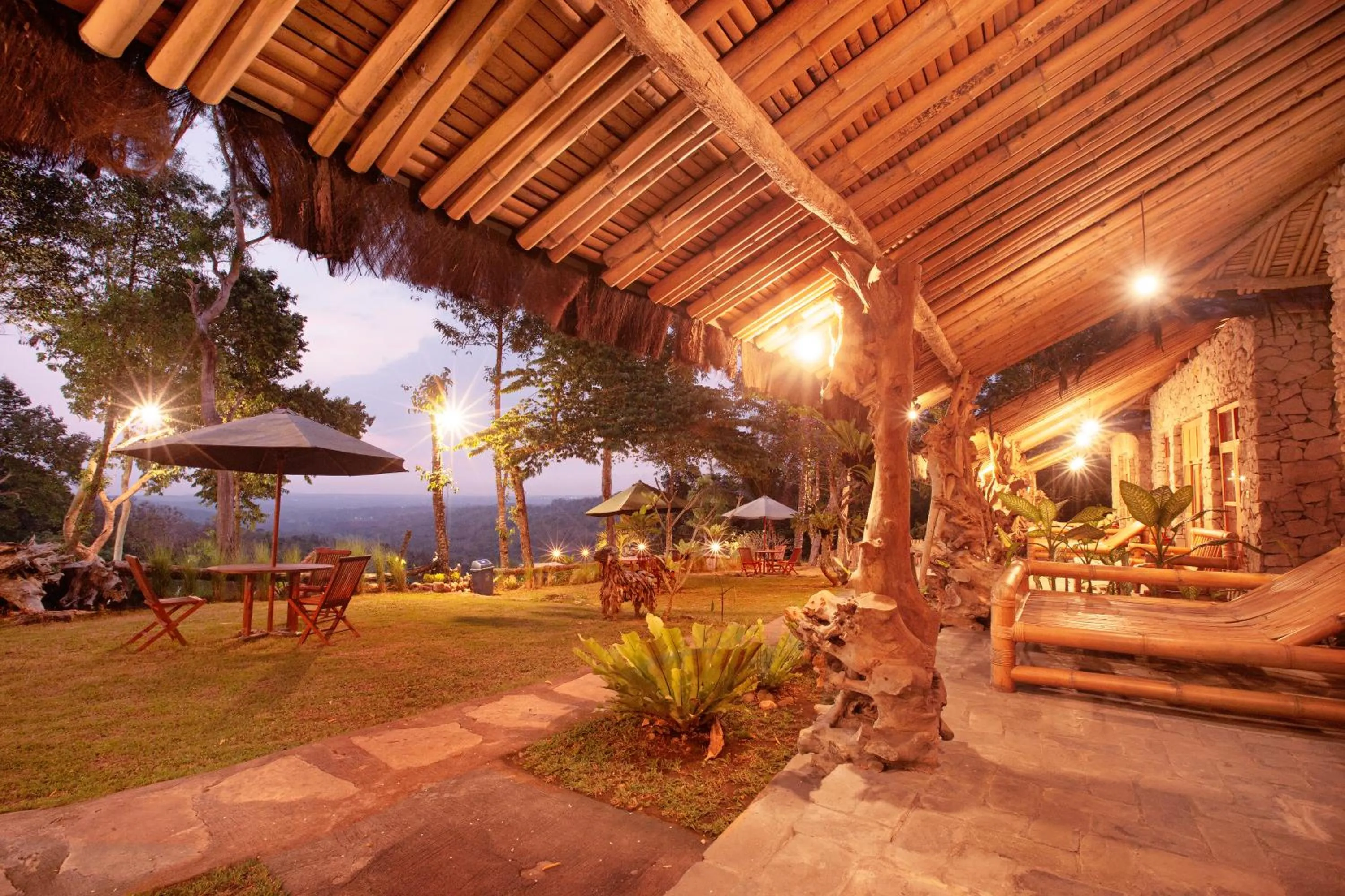 Patio in Rajaklana Resort and Spa