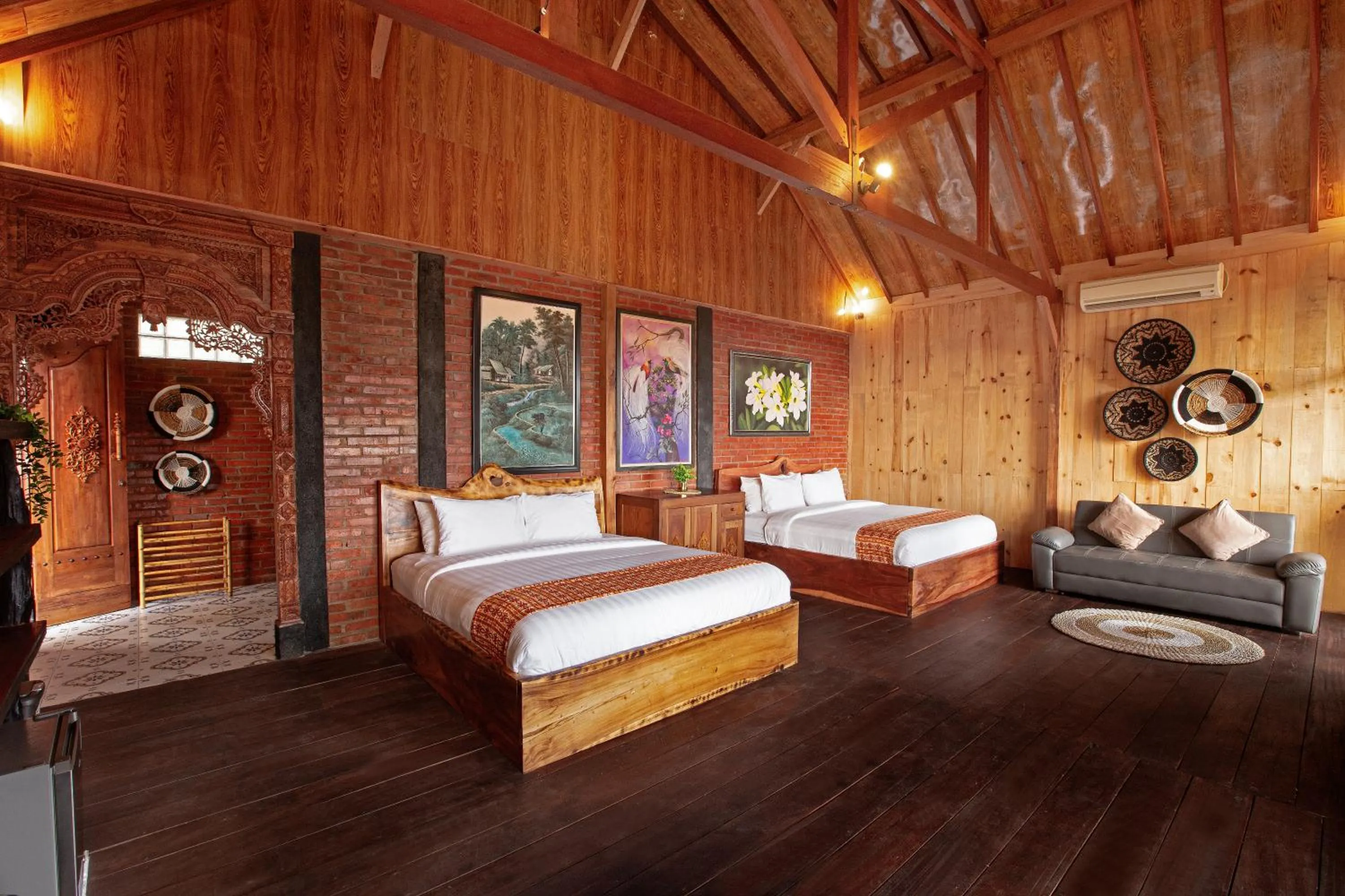 Bed in Rajaklana Resort and Spa