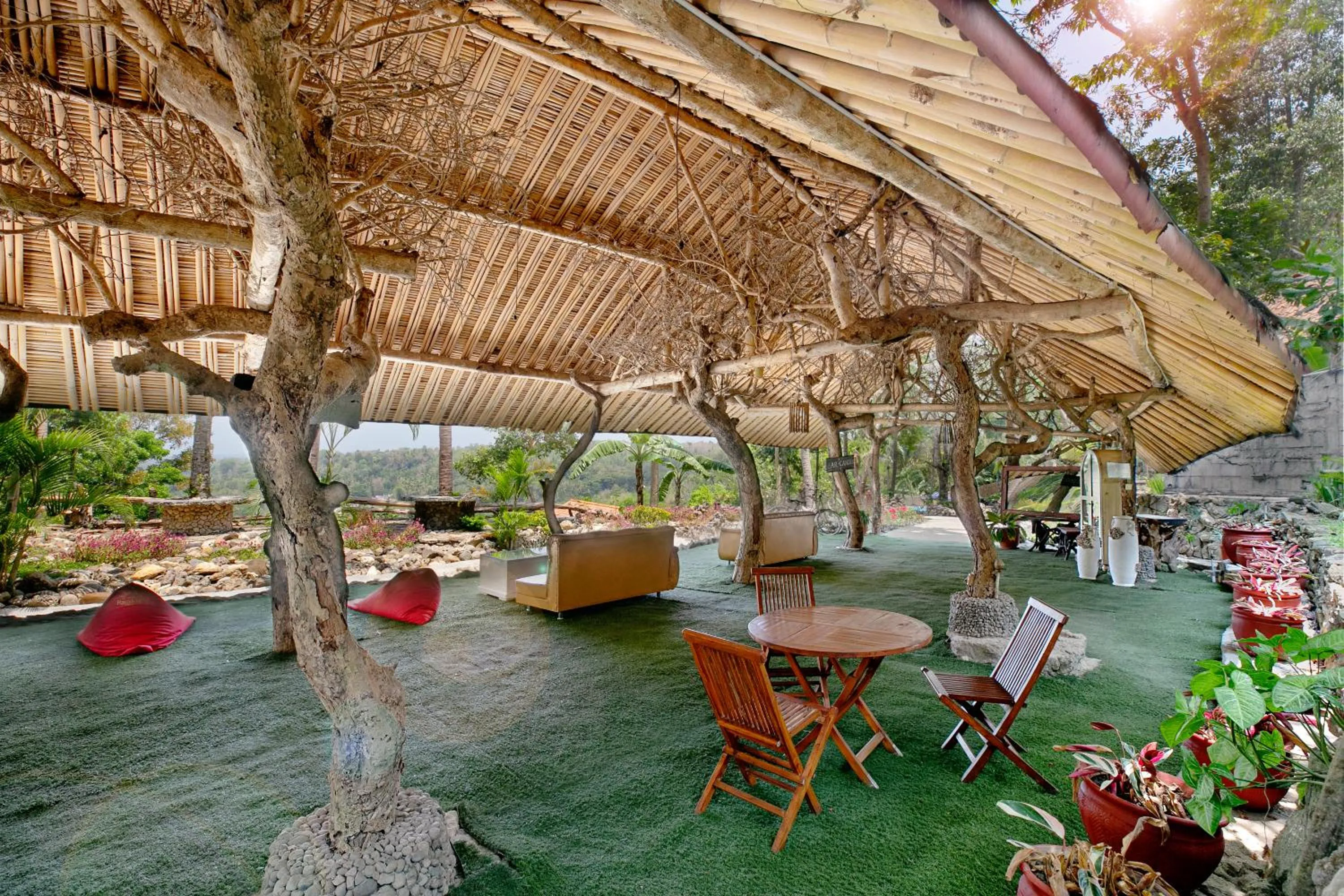 Patio in Rajaklana Resort and Spa