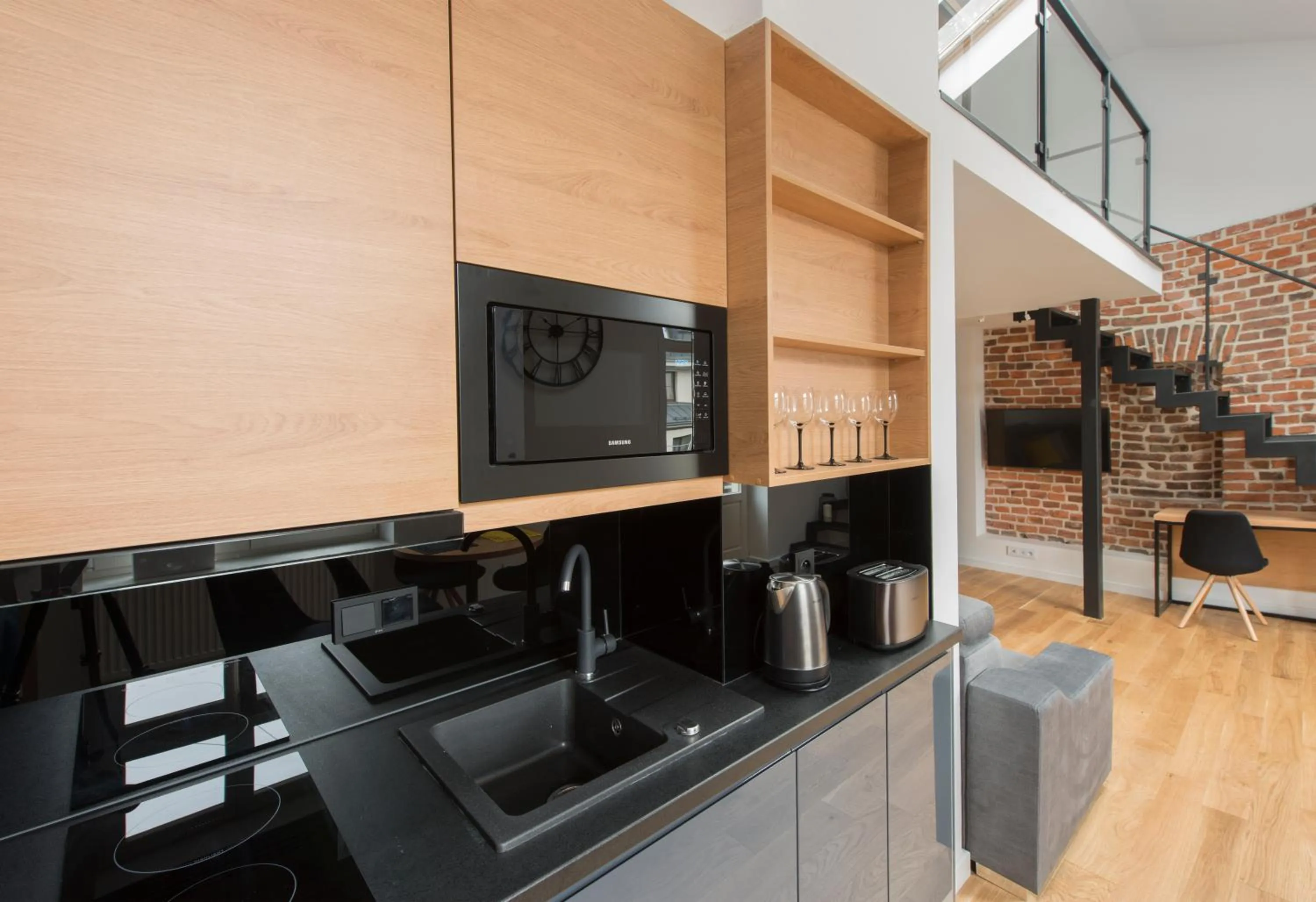 Kitchen or kitchenette in Aparthotel BC 29 Residence
