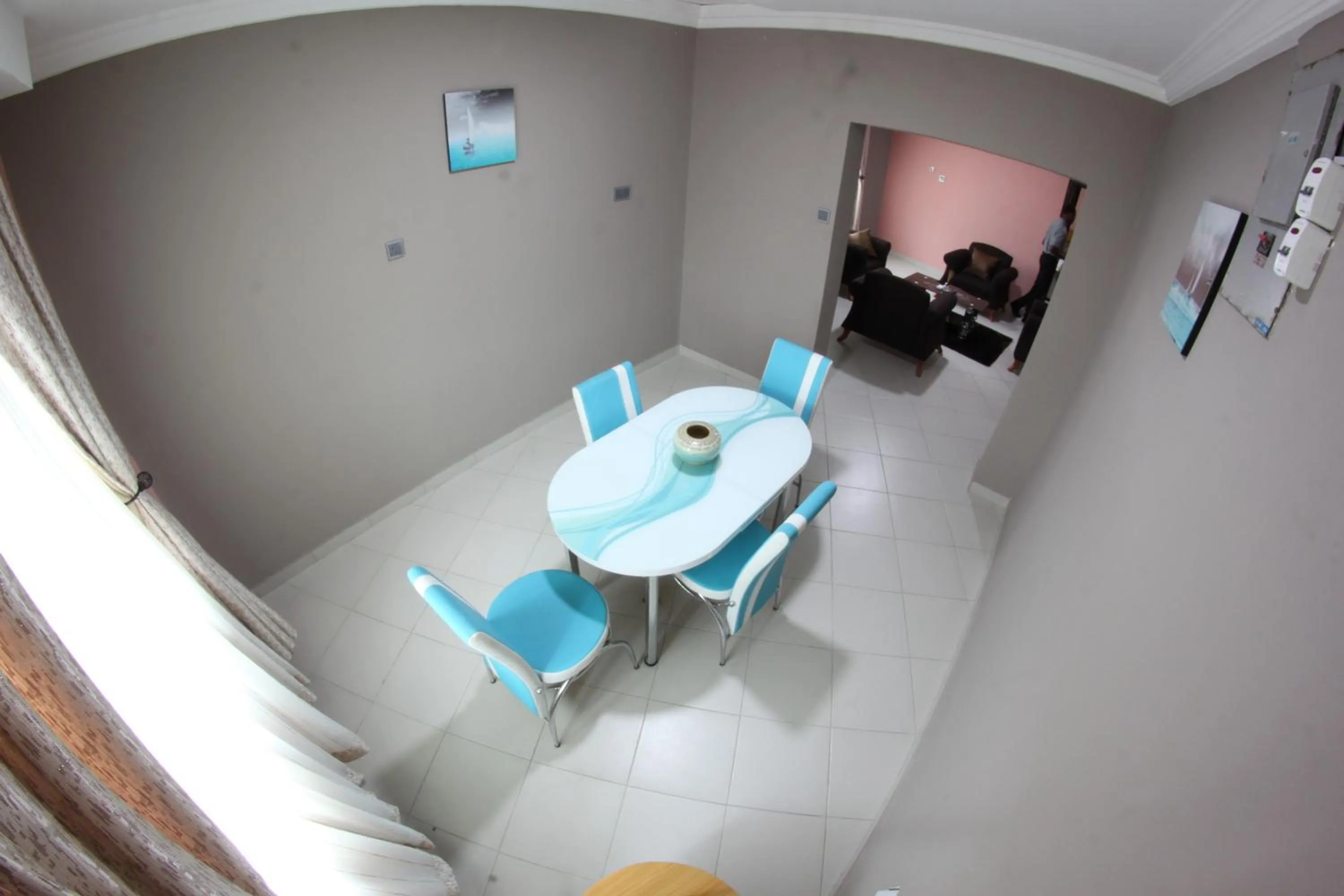 Dining area in Celia's Suites