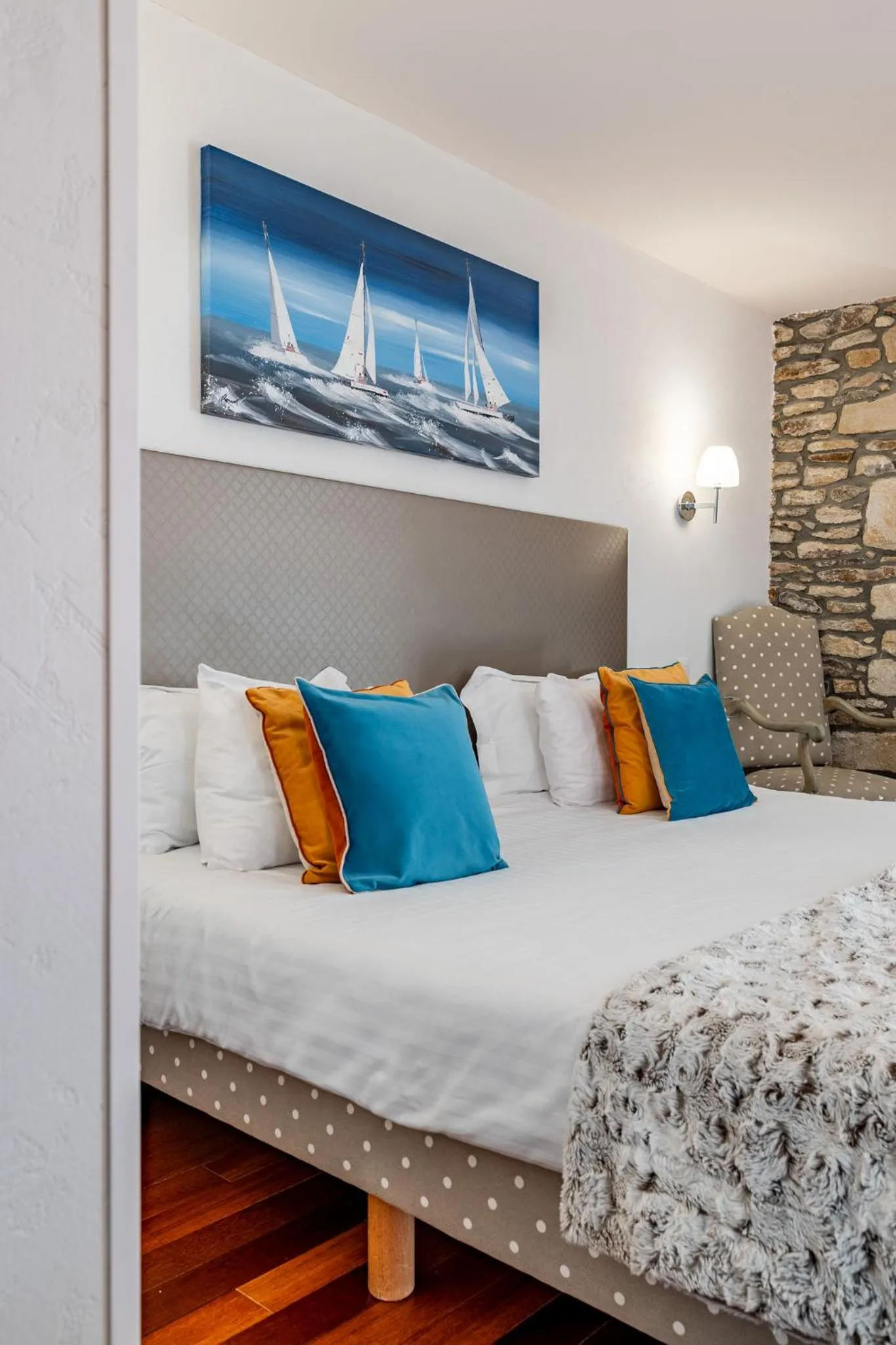 Bed in Hotel Restaurant Lesage