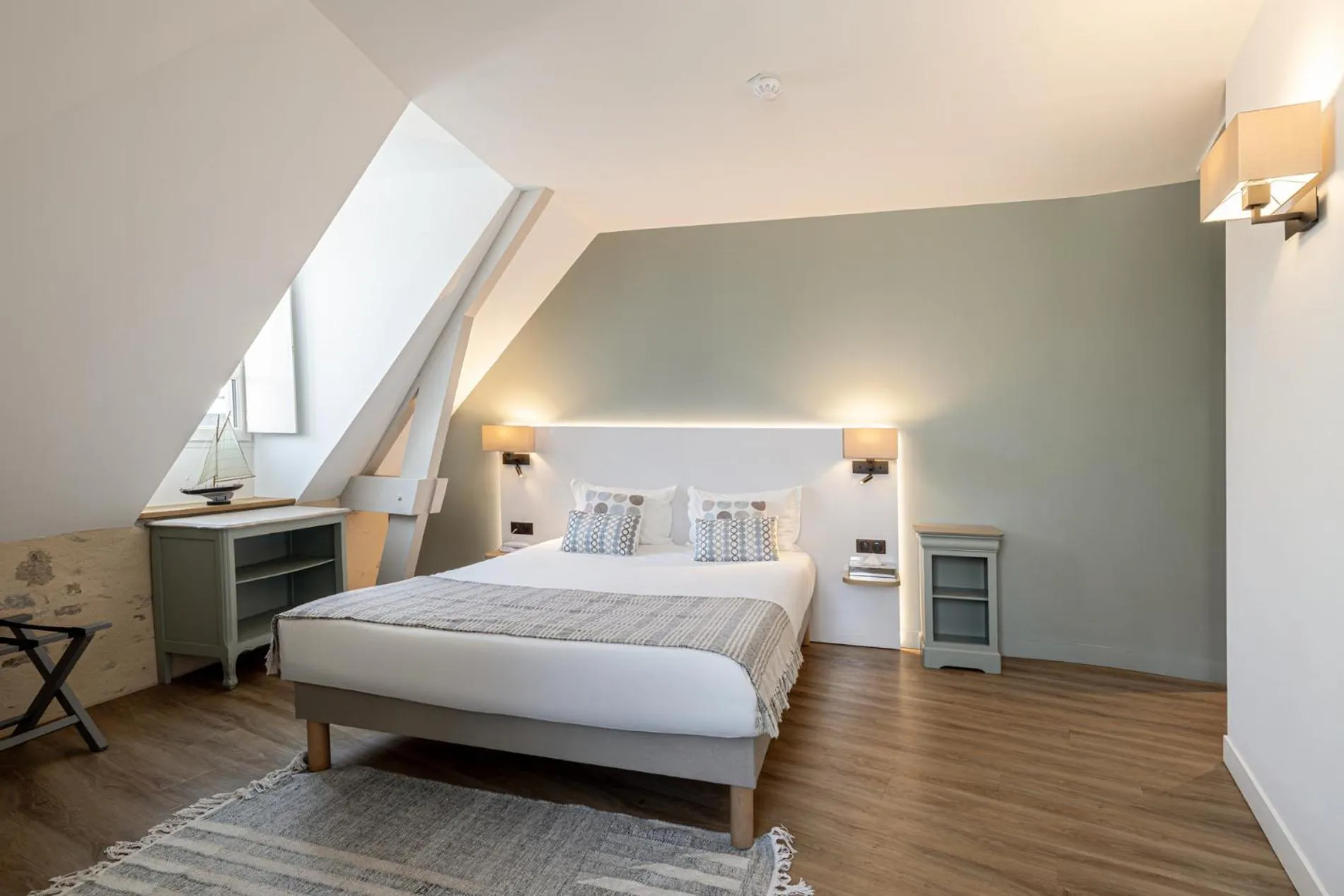 Bed in Hotel Restaurant Lesage