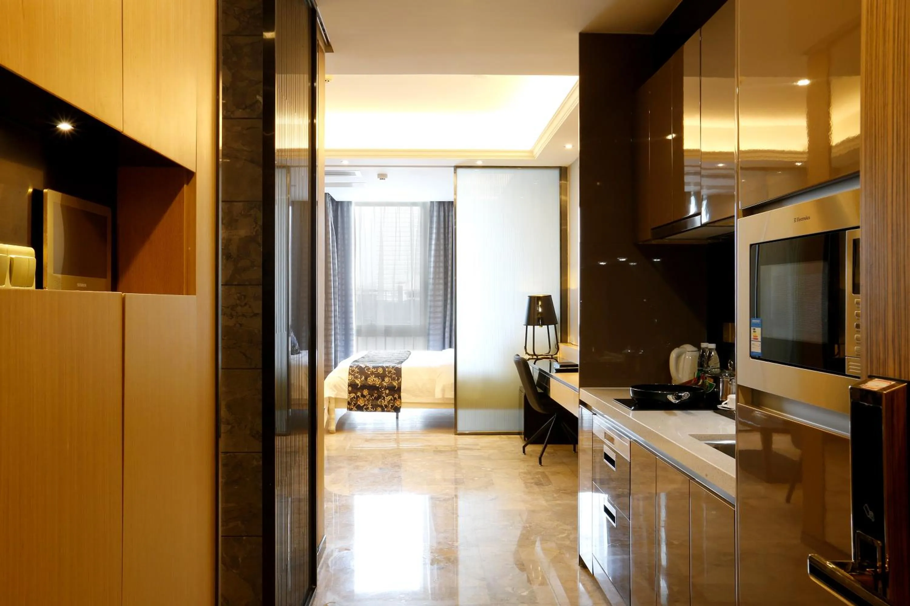 Kitchen or kitchenette in Boman Holiday Apartment Beijing Road Jie Deng Du Hui Branch