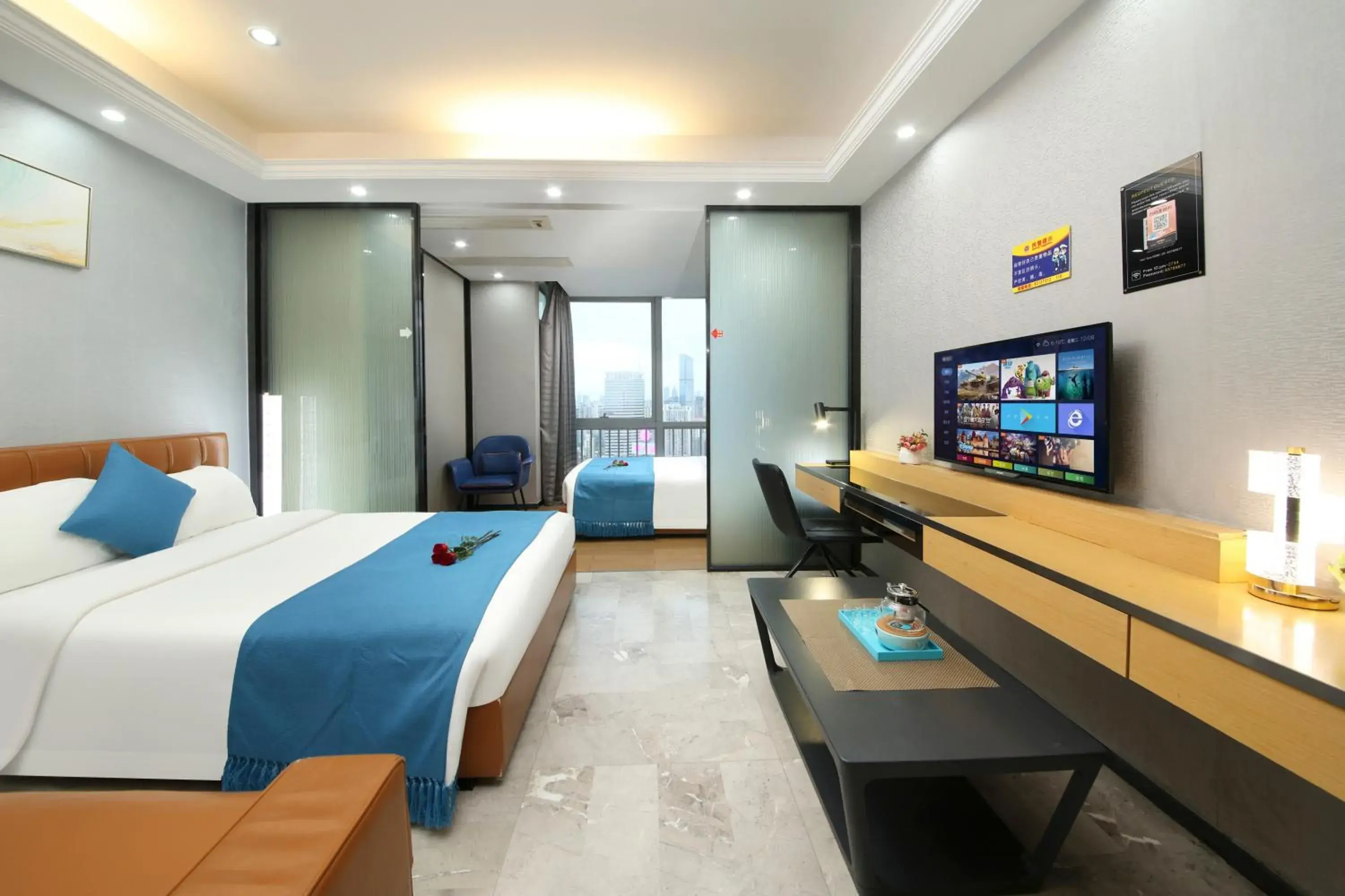 Deluxe Studio with Twin Bed in Boman Holiday Apartment Beijing Road Jie Deng Du Hui Branch Deluxe Studio with Twin Bed in Boman Holiday Apartment Beijing Road Jie Deng Du Hui Branch