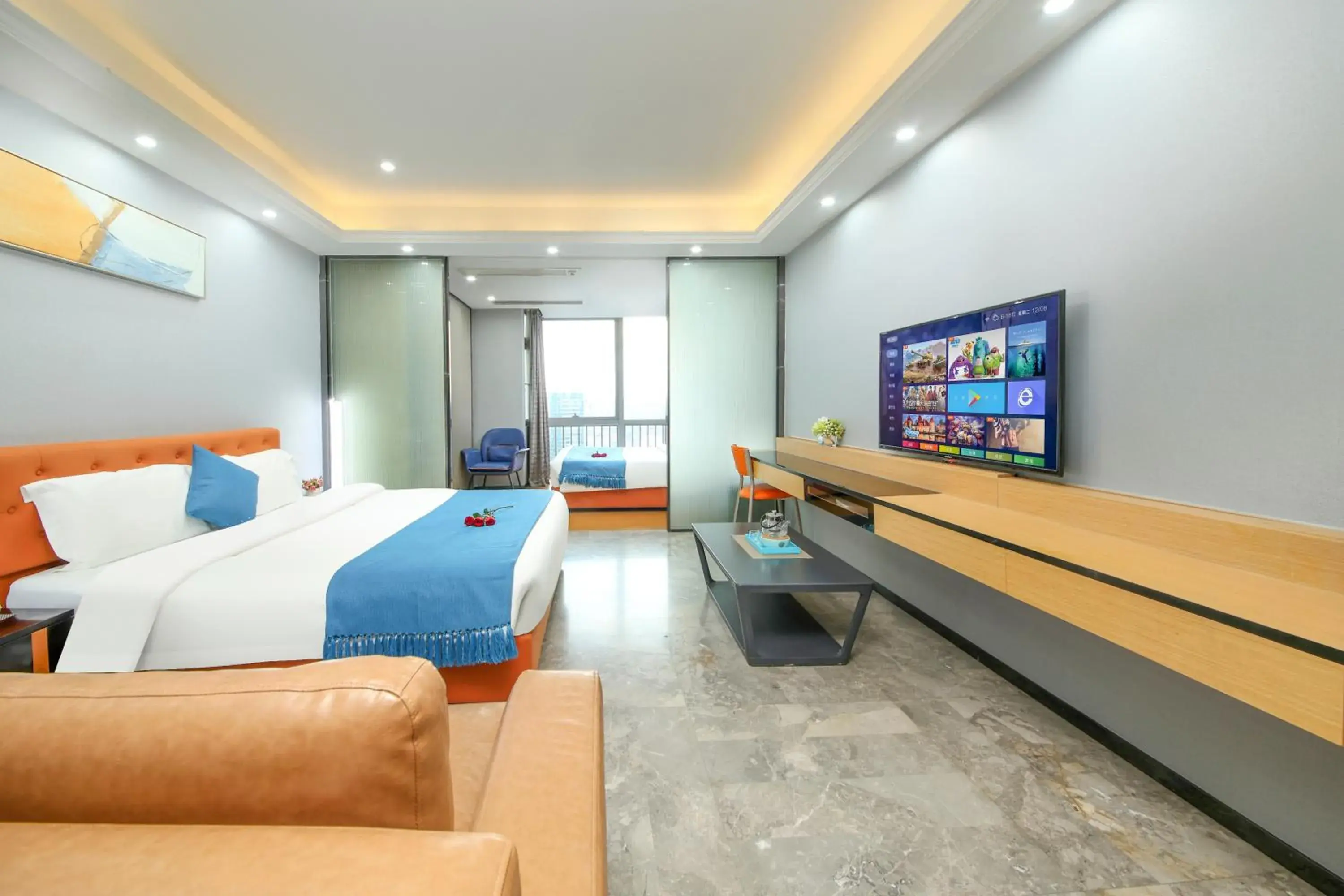Executive Studio with Twin Bed in Boman Holiday Apartment Beijing Road Jie Deng Du Hui Branch Executive Studio with Twin Bed in Boman Holiday Apartment Beijing Road Jie Deng Du Hui Branch