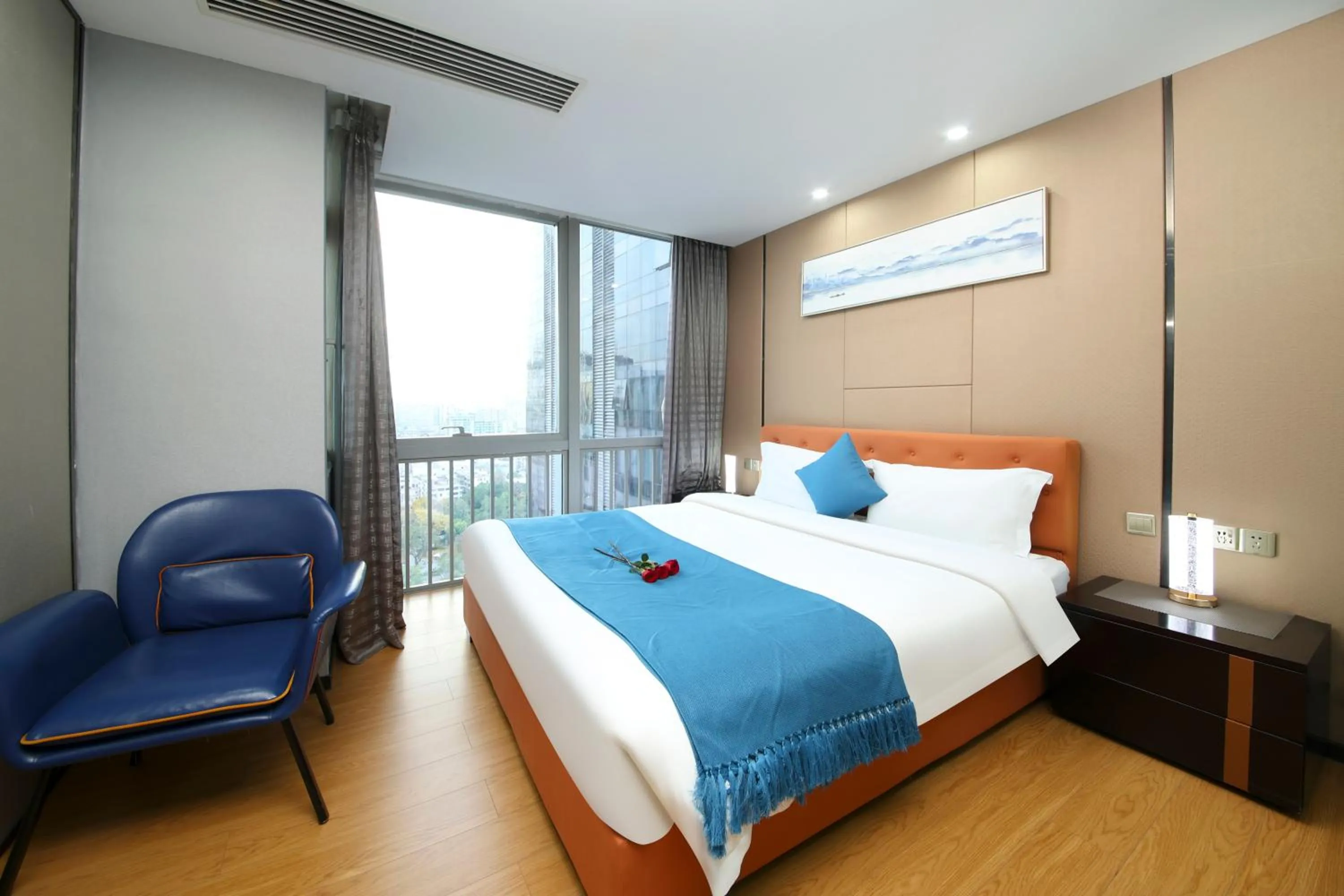Photo of the whole room, Bed in Boman Holiday Apartment Beijing Road Jie Deng Du Hui Branch