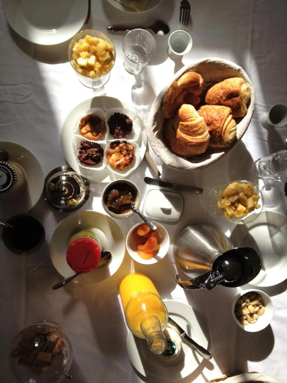 Continental breakfast in Le Grand Arbre