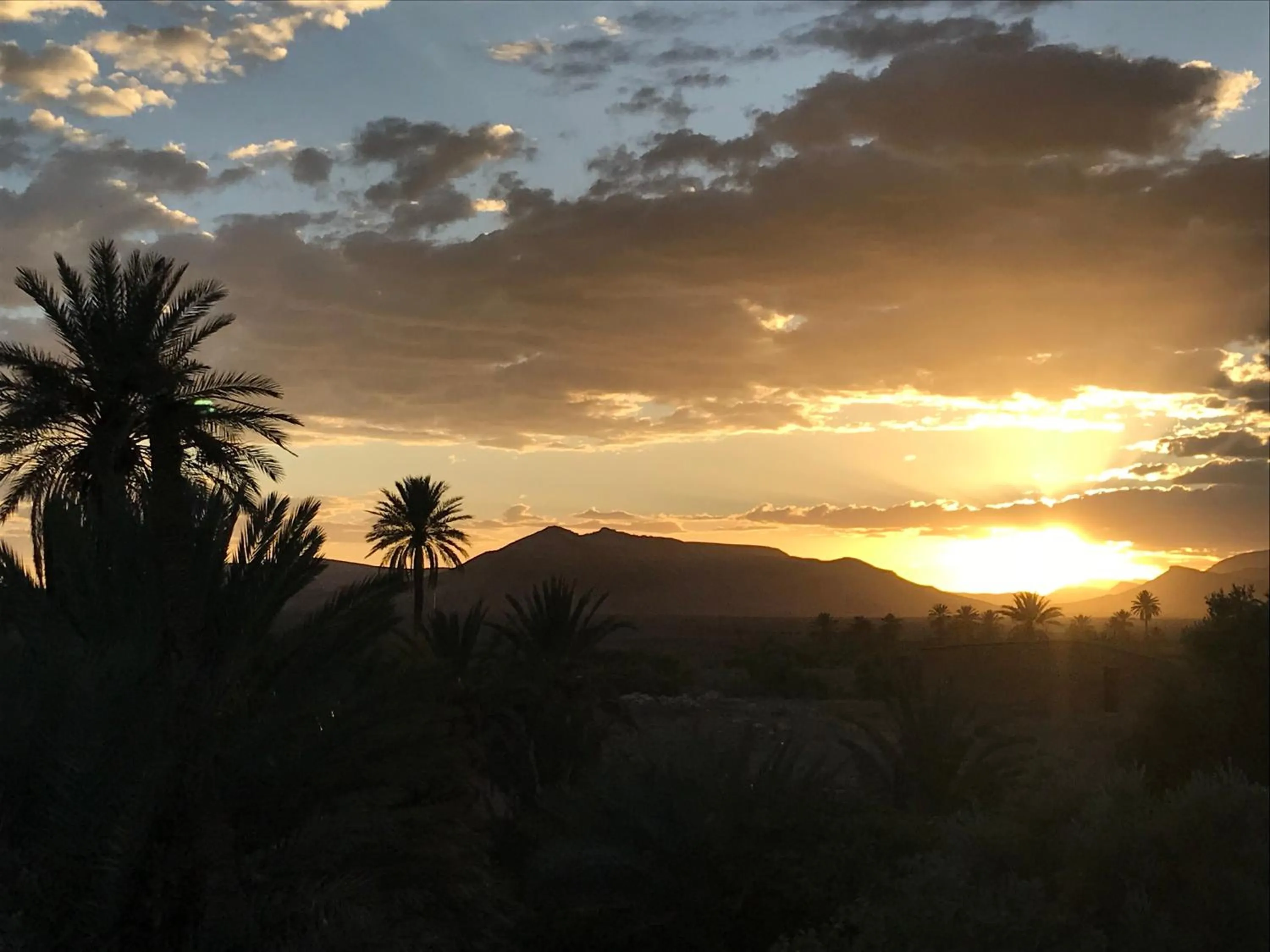 Sunset in Riad Dar Bab Todra