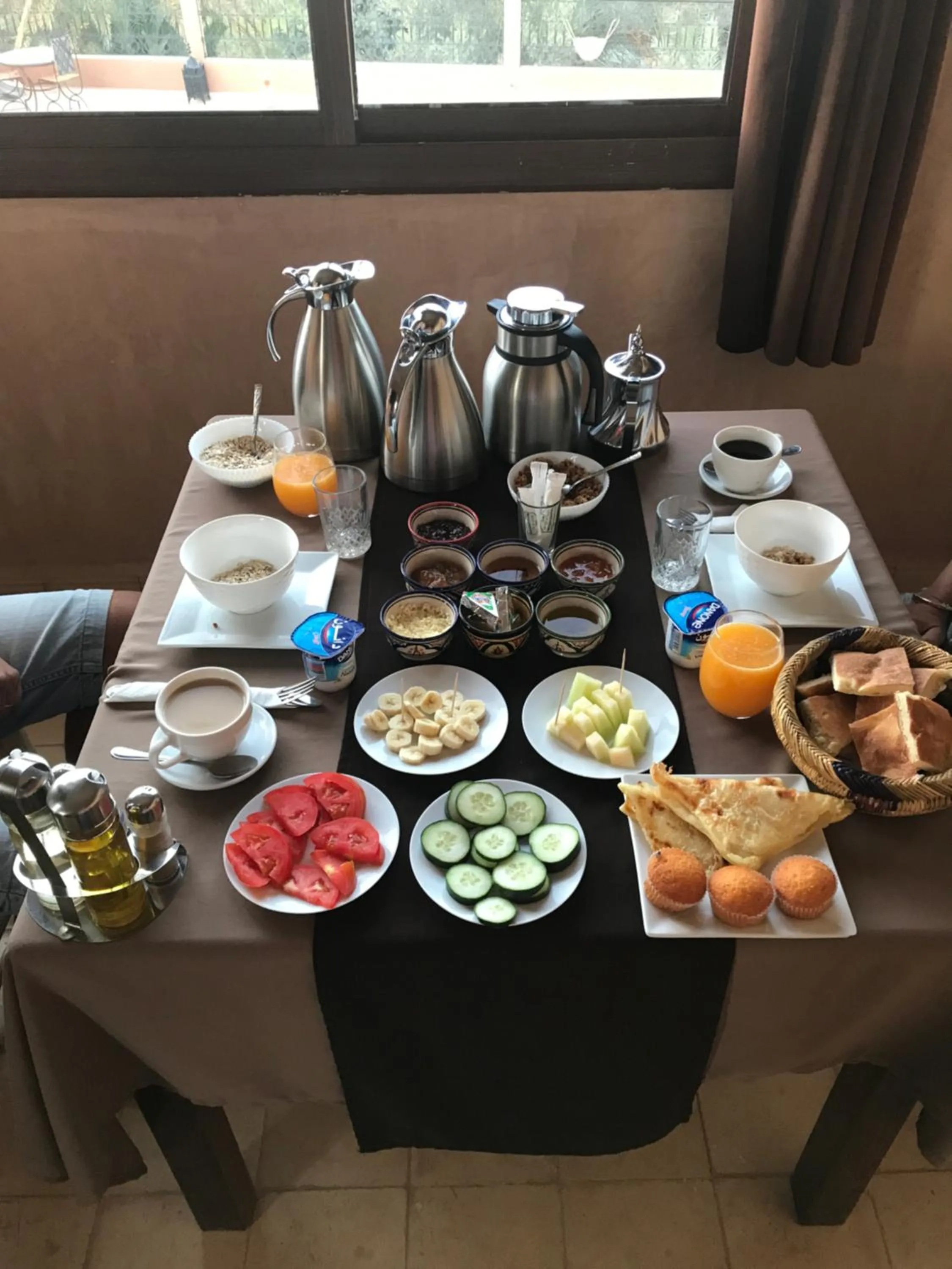 Continental breakfast in Riad Dar Bab Todra