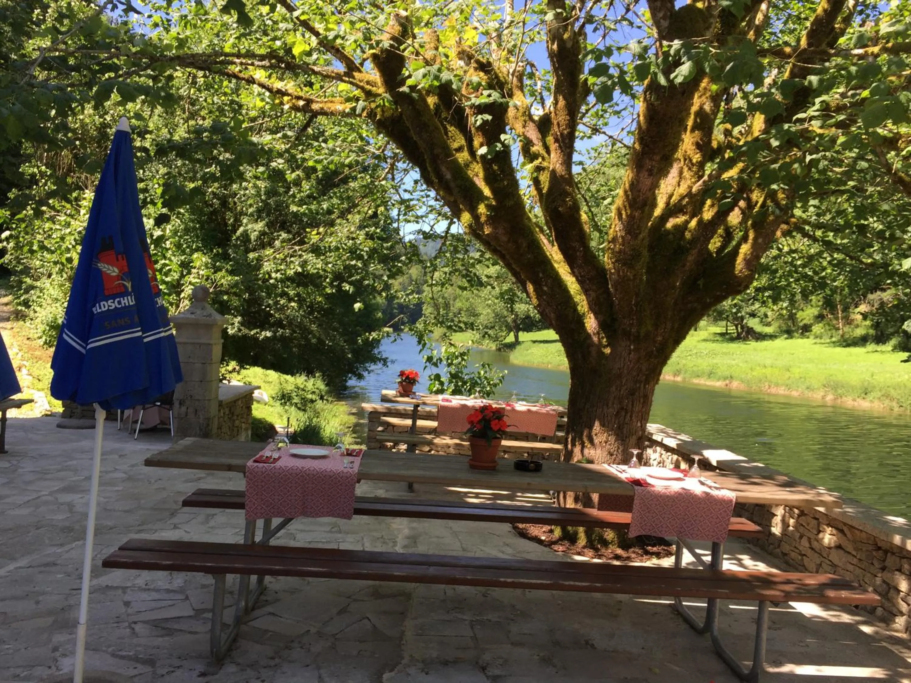Patio in Auberge de la Bouege