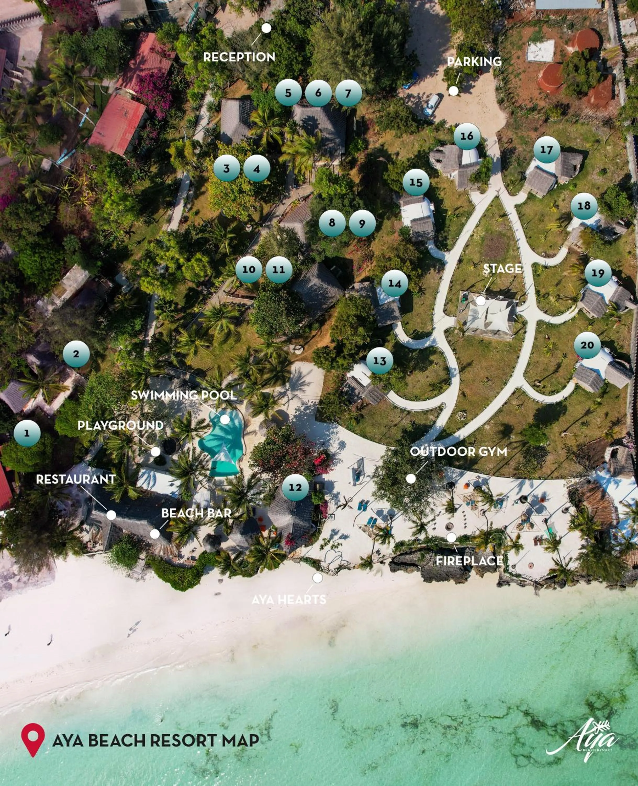 Bird's eye view in Aya Beach Resort