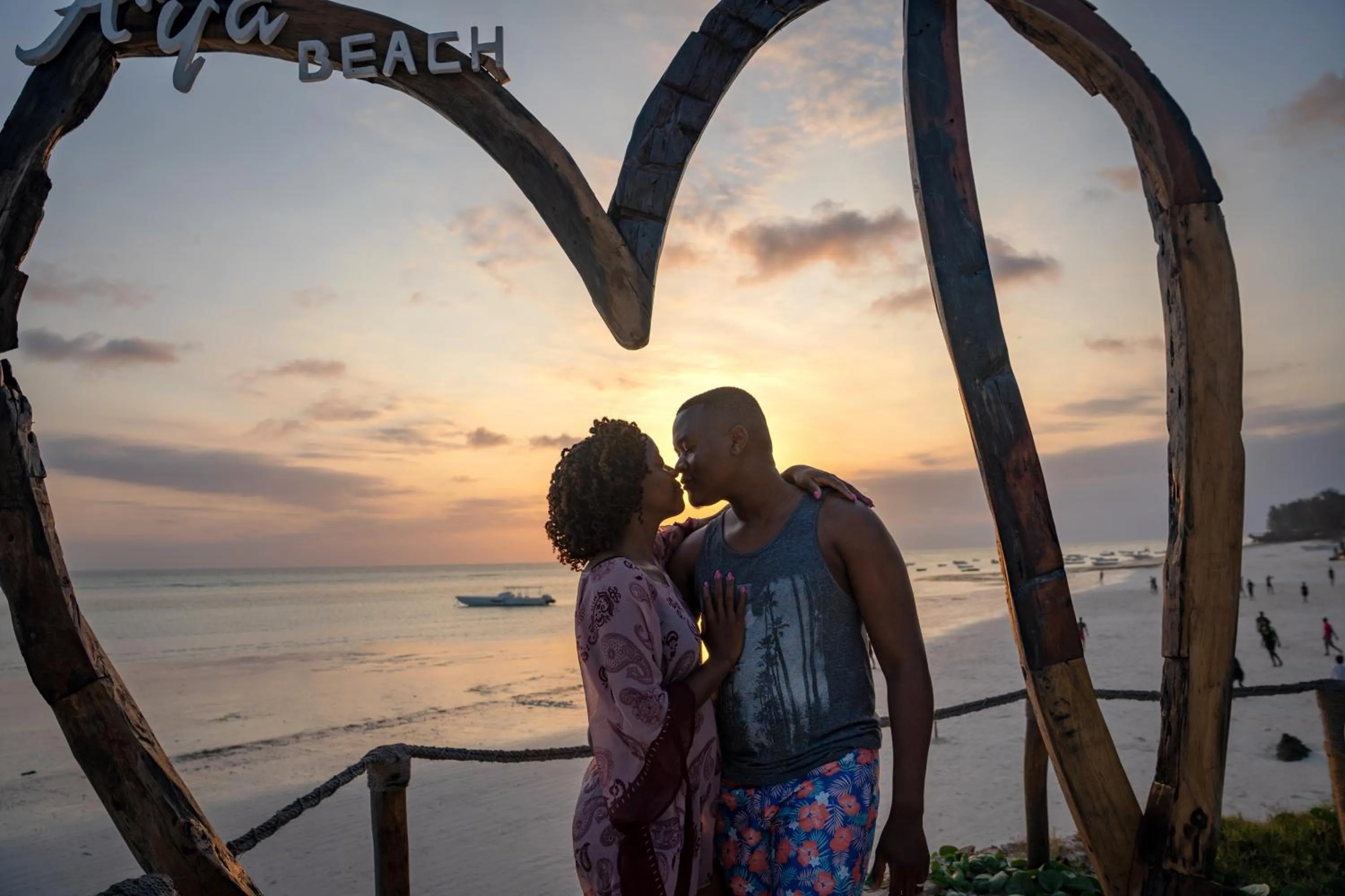 People in Aya Beach Resort