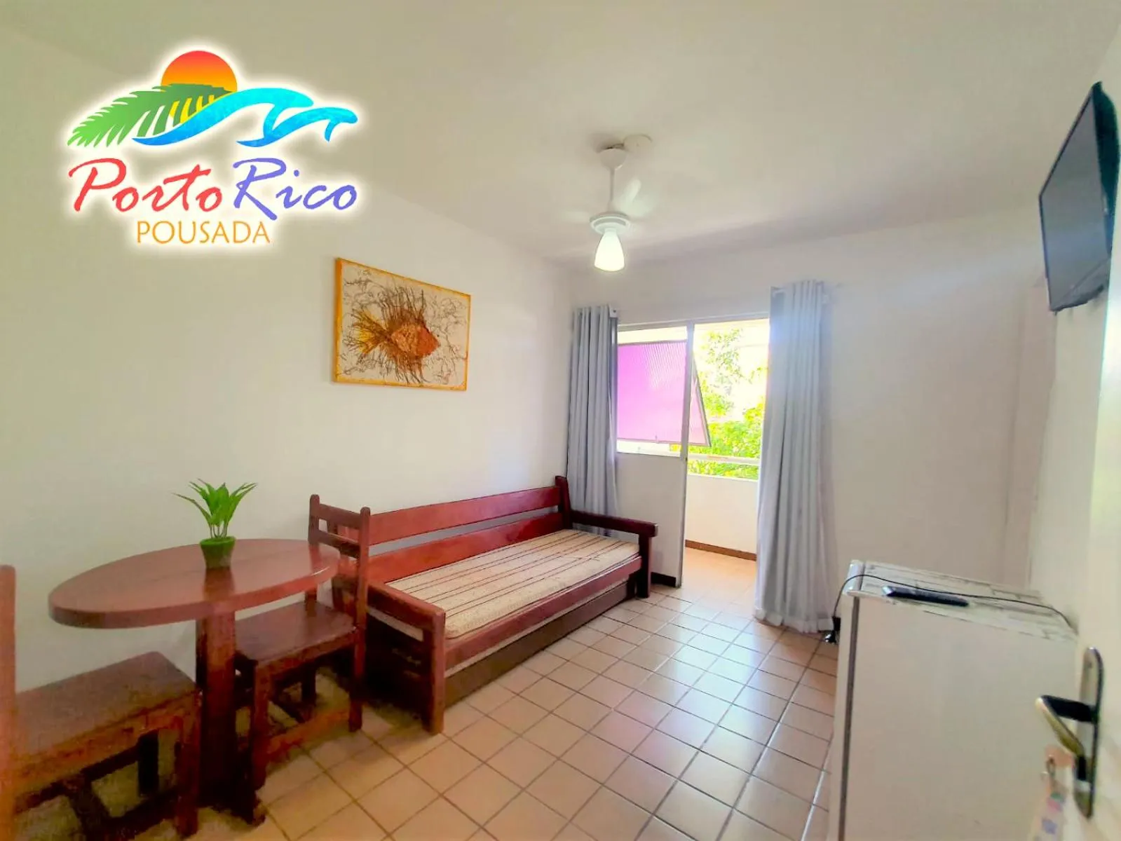 Living room in Pousada Porto Rico