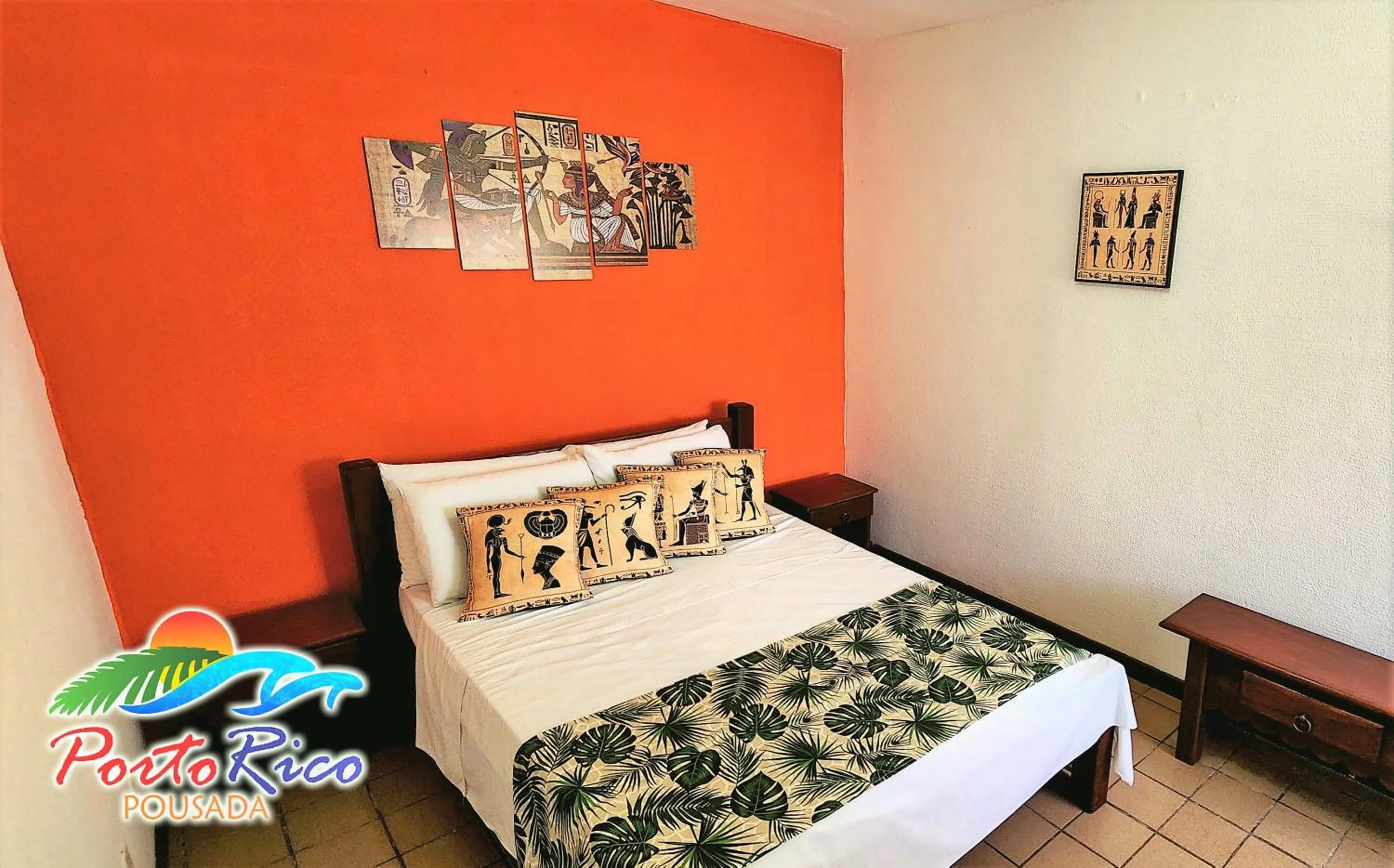 Bed in Pousada Porto Rico